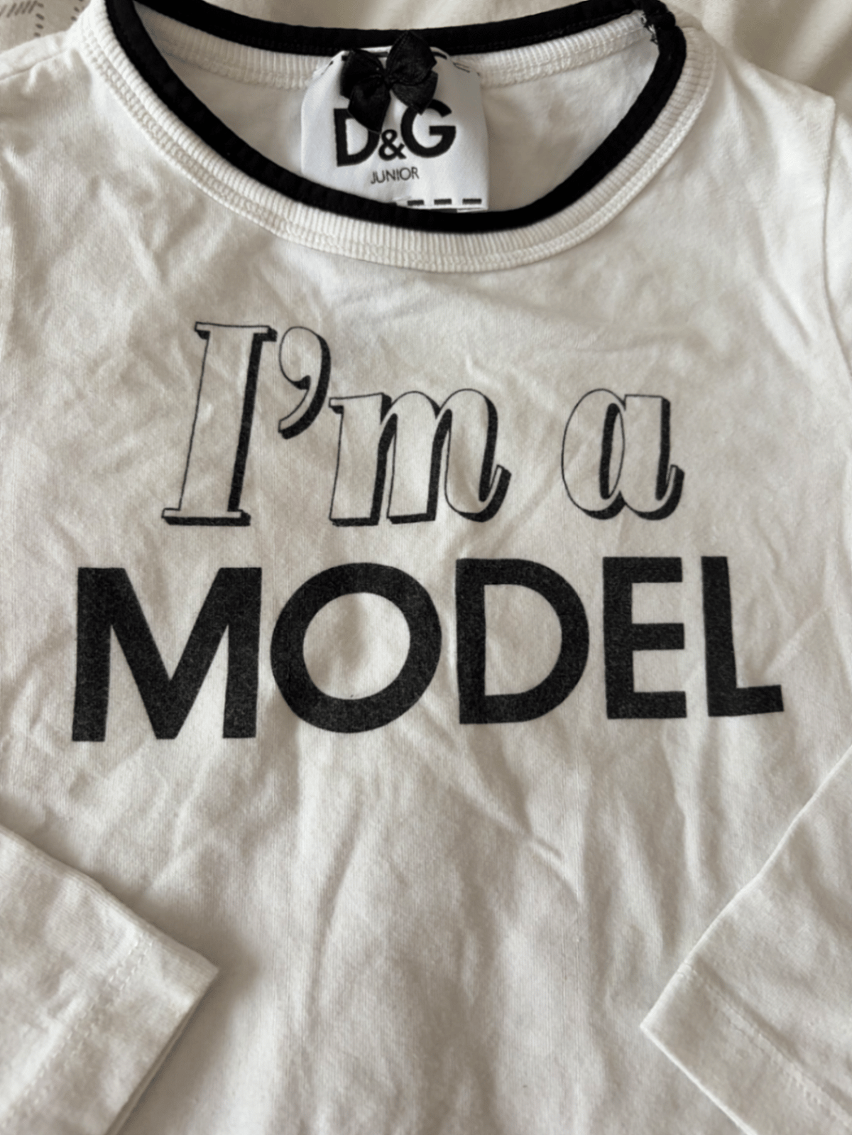 White Graphic Longsleeve Top, photo 2