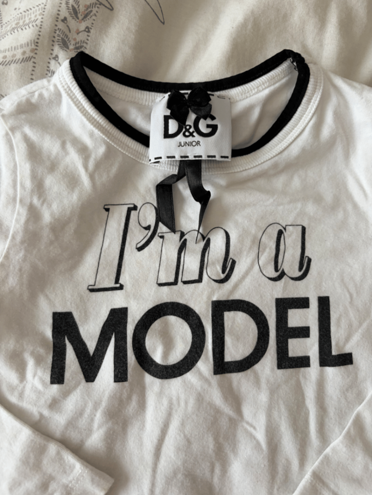 White Graphic Longsleeve Top, photo 3