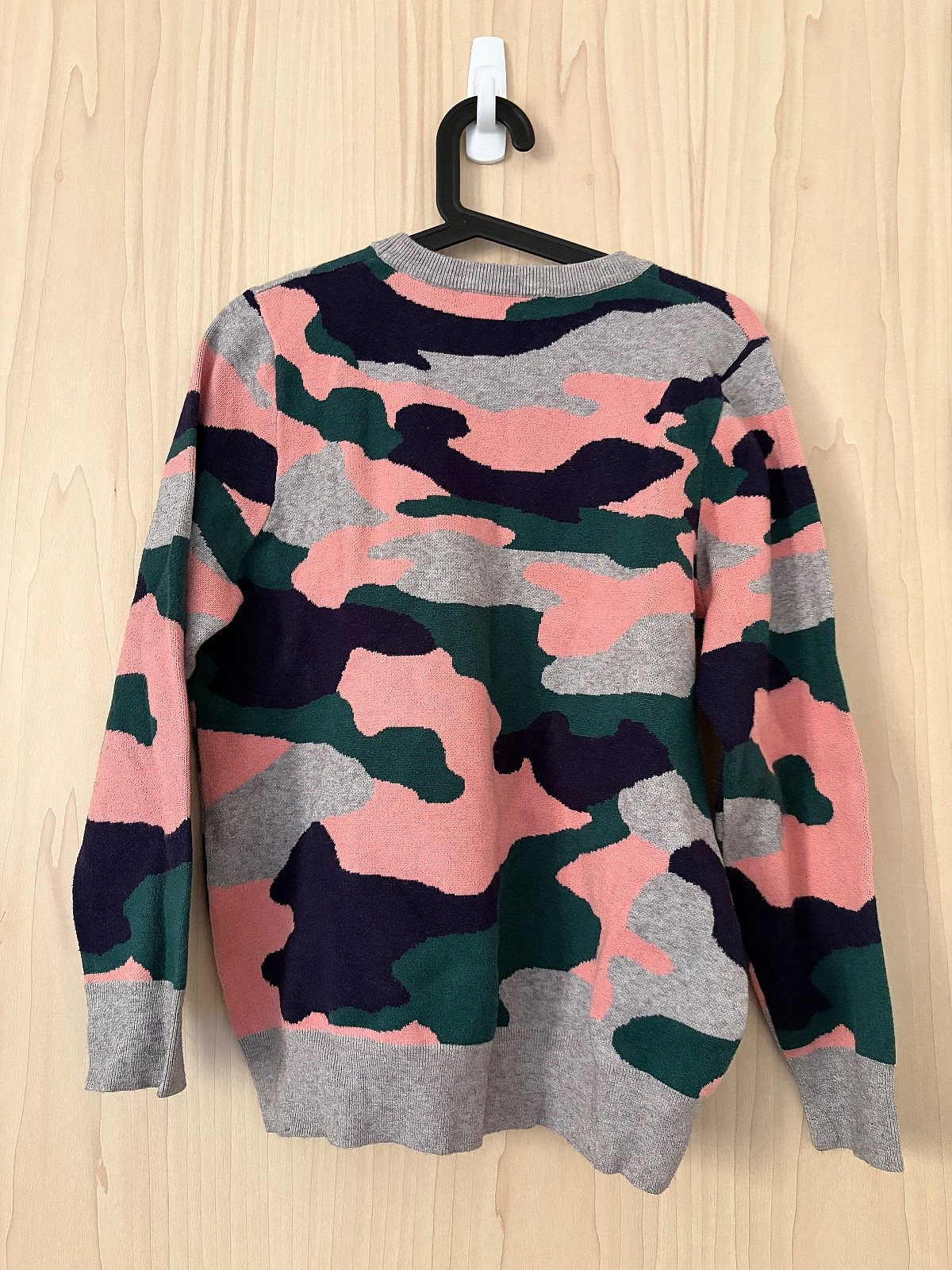 Camo print round neck jumper, photo 2