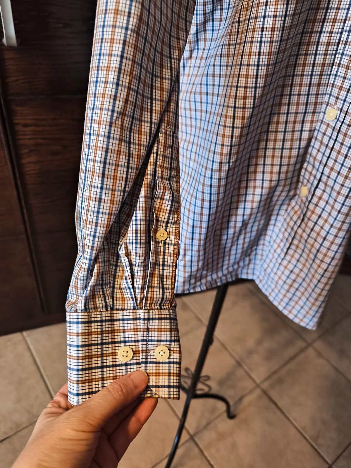 Gagliardi check print formal shirt, photo 2