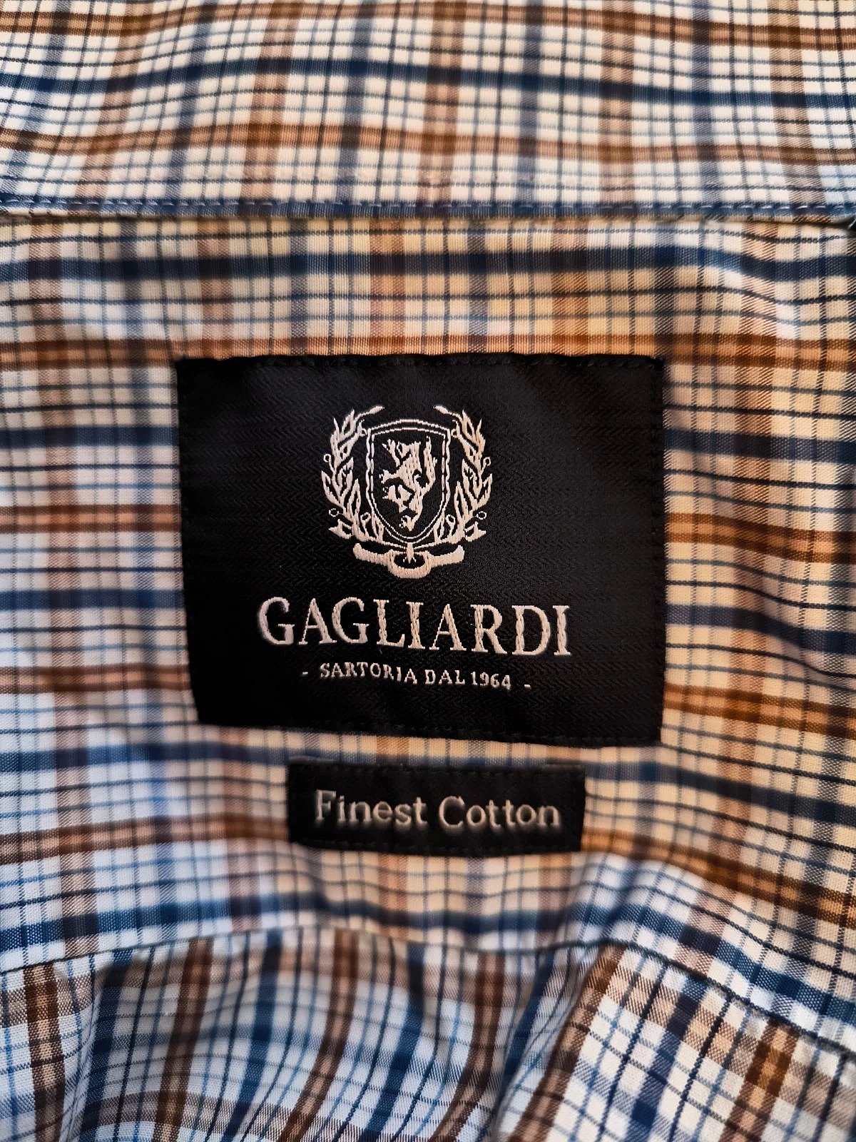 Gagliardi check print formal shirt, photo 7