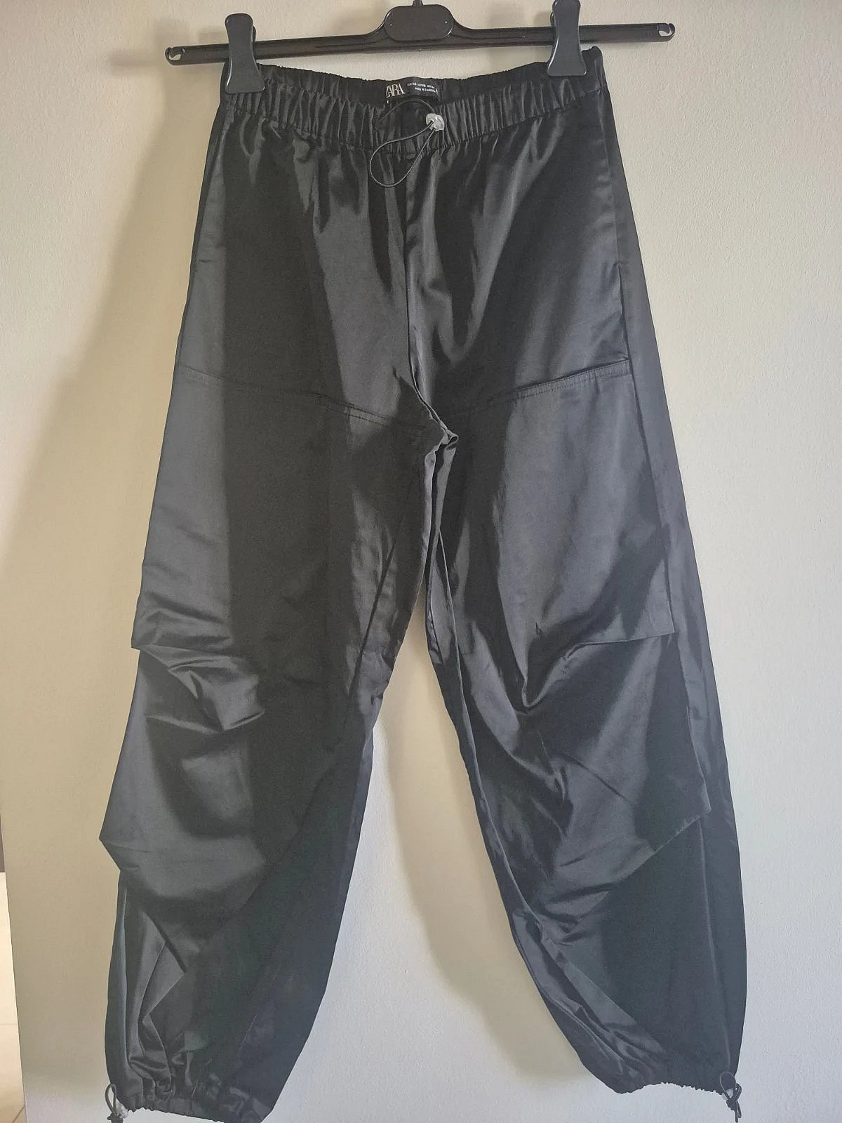 Zara Black Baggy Trousers size XS/S, photo 4