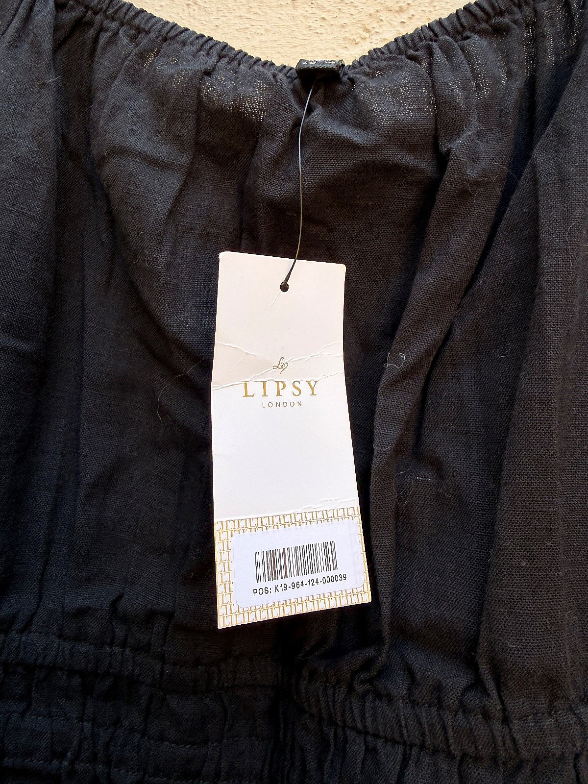 Lipsy Black Linen Blend Midi Dress, photo 2