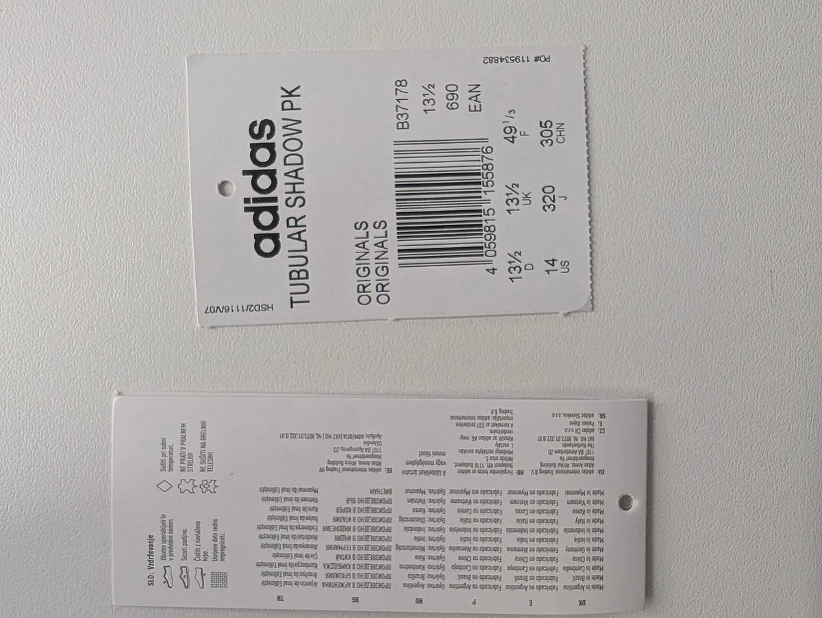 Adidas Tubular Shadow PK Trainers EU49. 5/UK13. 5, photo 8