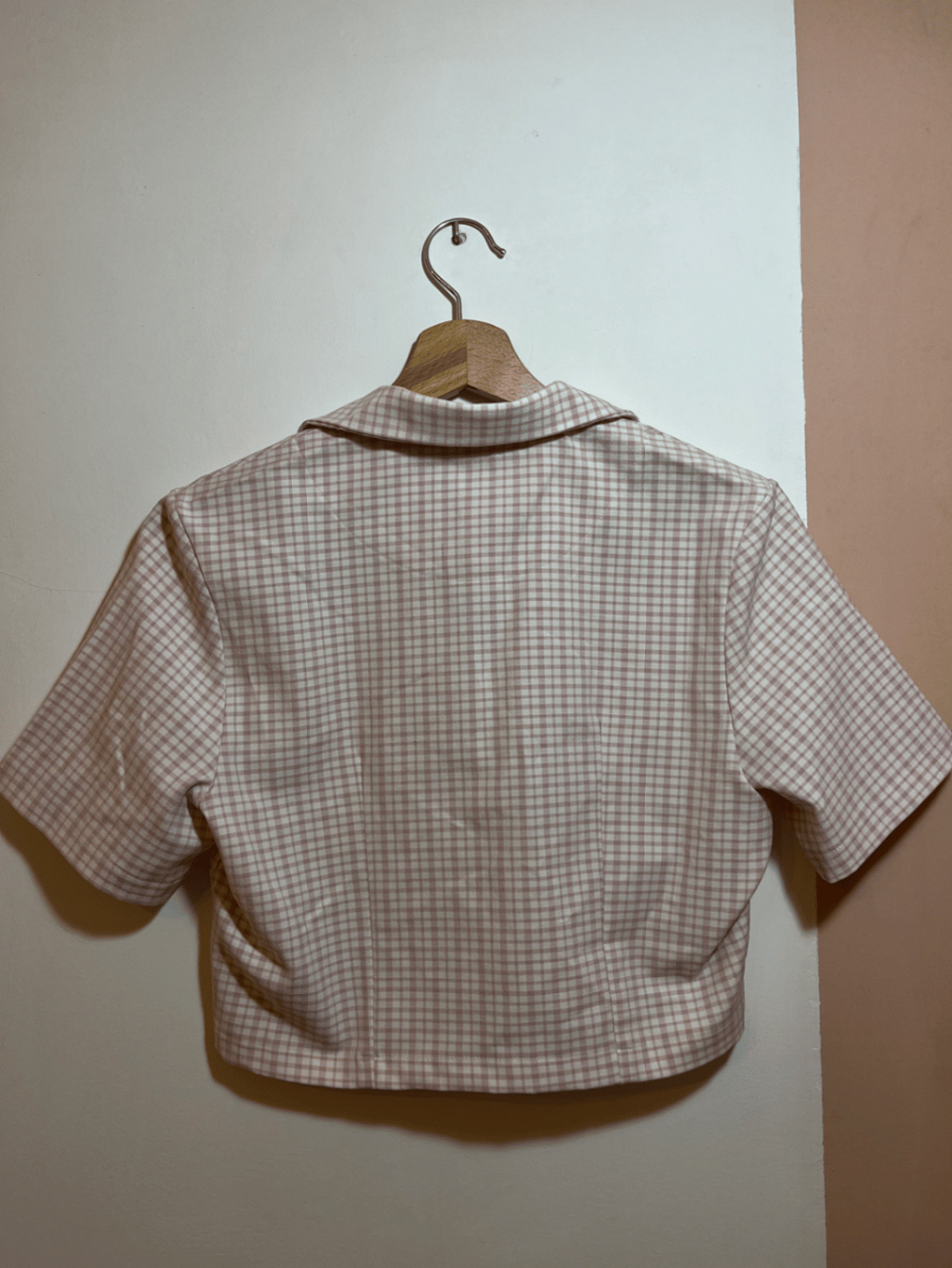 Gingham Print Short Sleeve Shirt - photo 4
