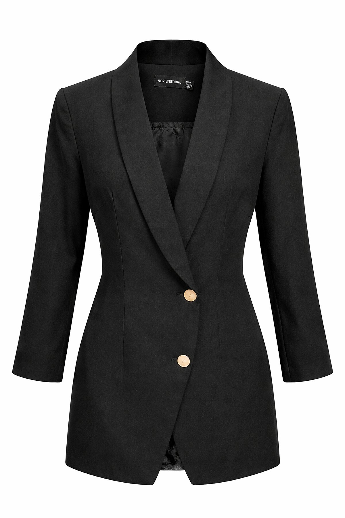 Black Double Button Blazer Jacket, photo 2