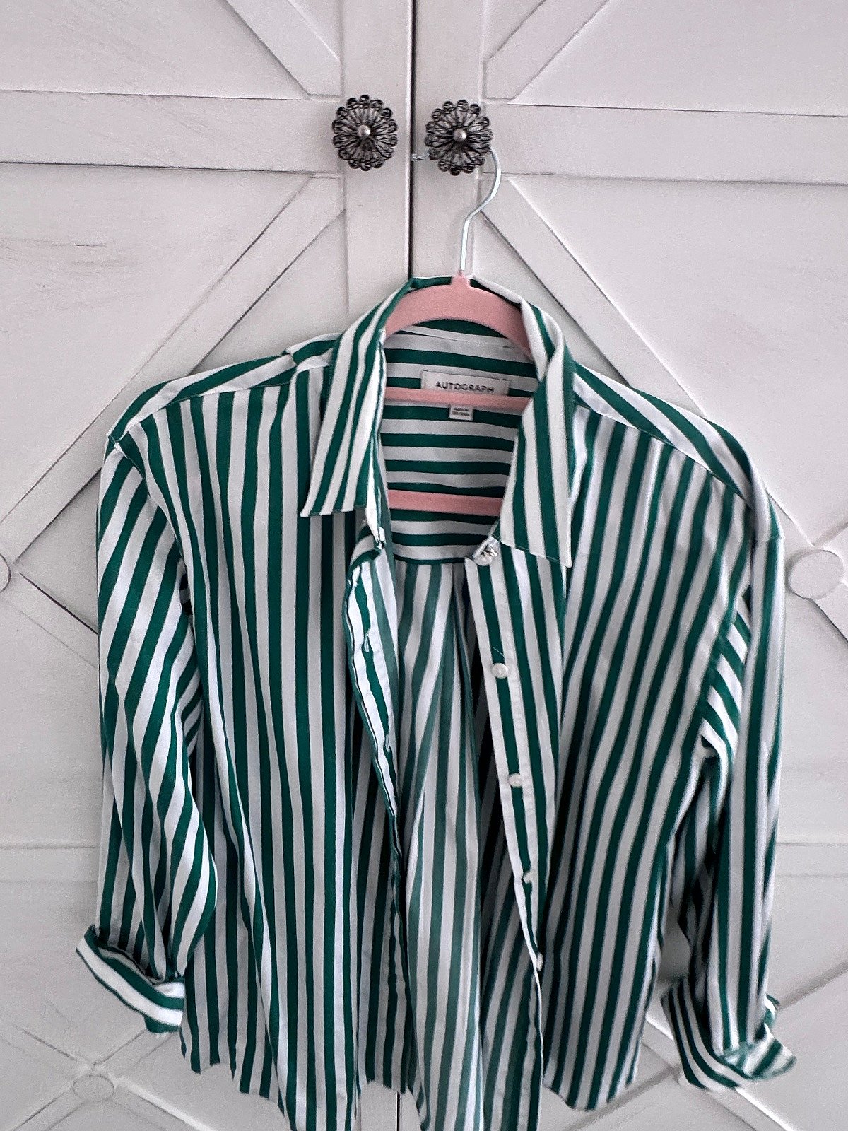 Camicia Autograph verde a righe bianche, foto 2