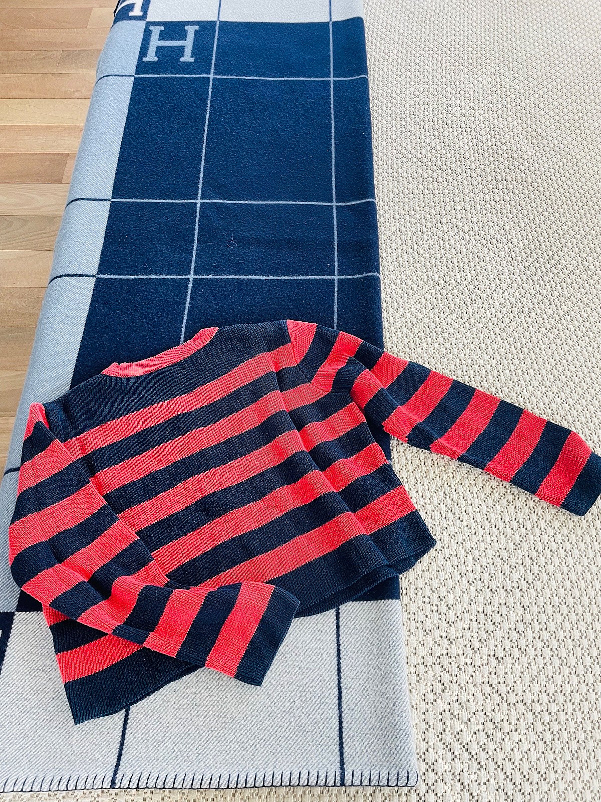 An’ge striped button-up knit cardigan, photo 4