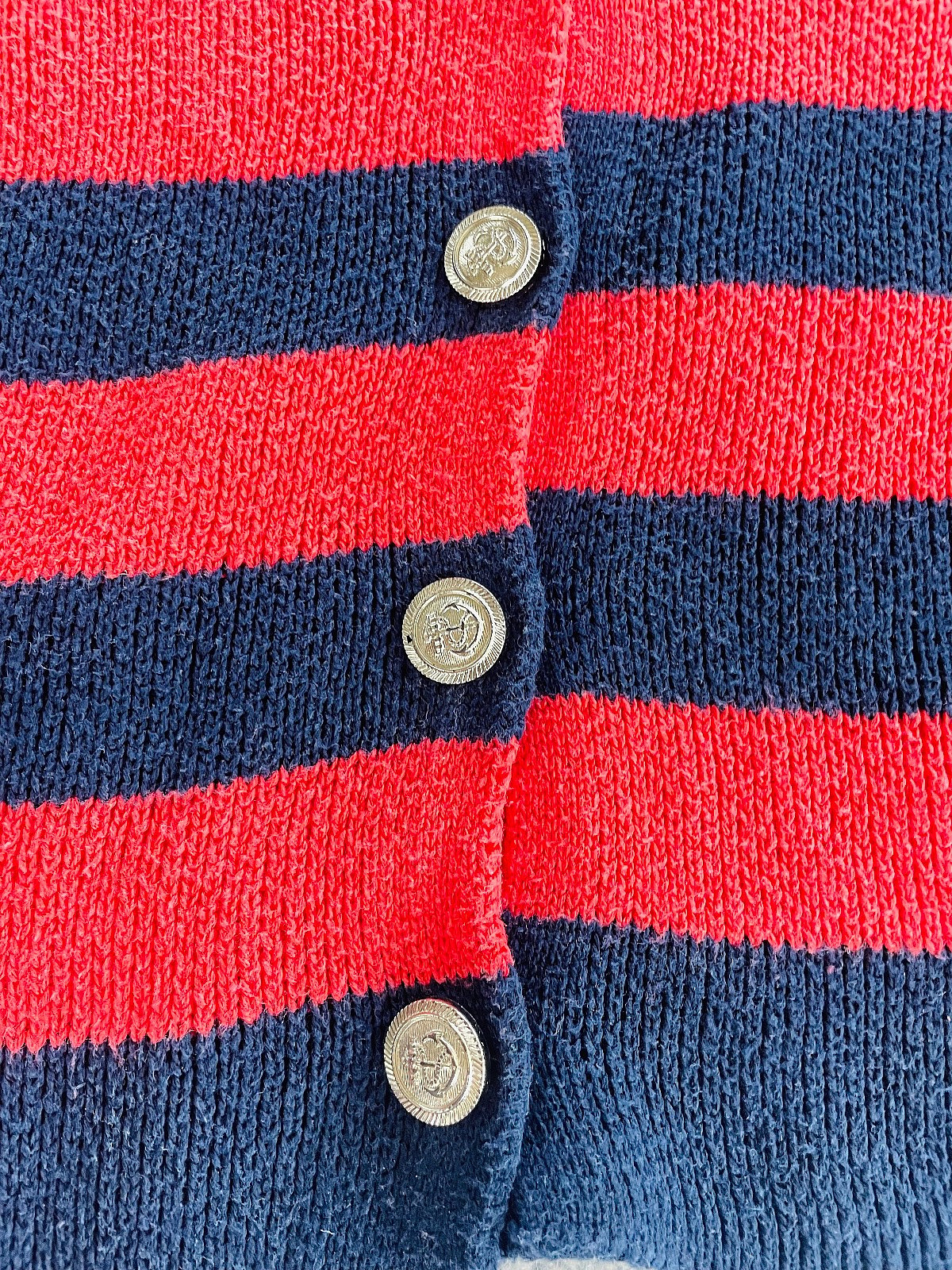 An’ge striped button-up knit cardigan, photo 3