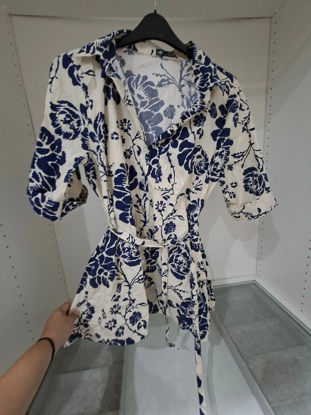 Floral button up shirt dress, photo 2