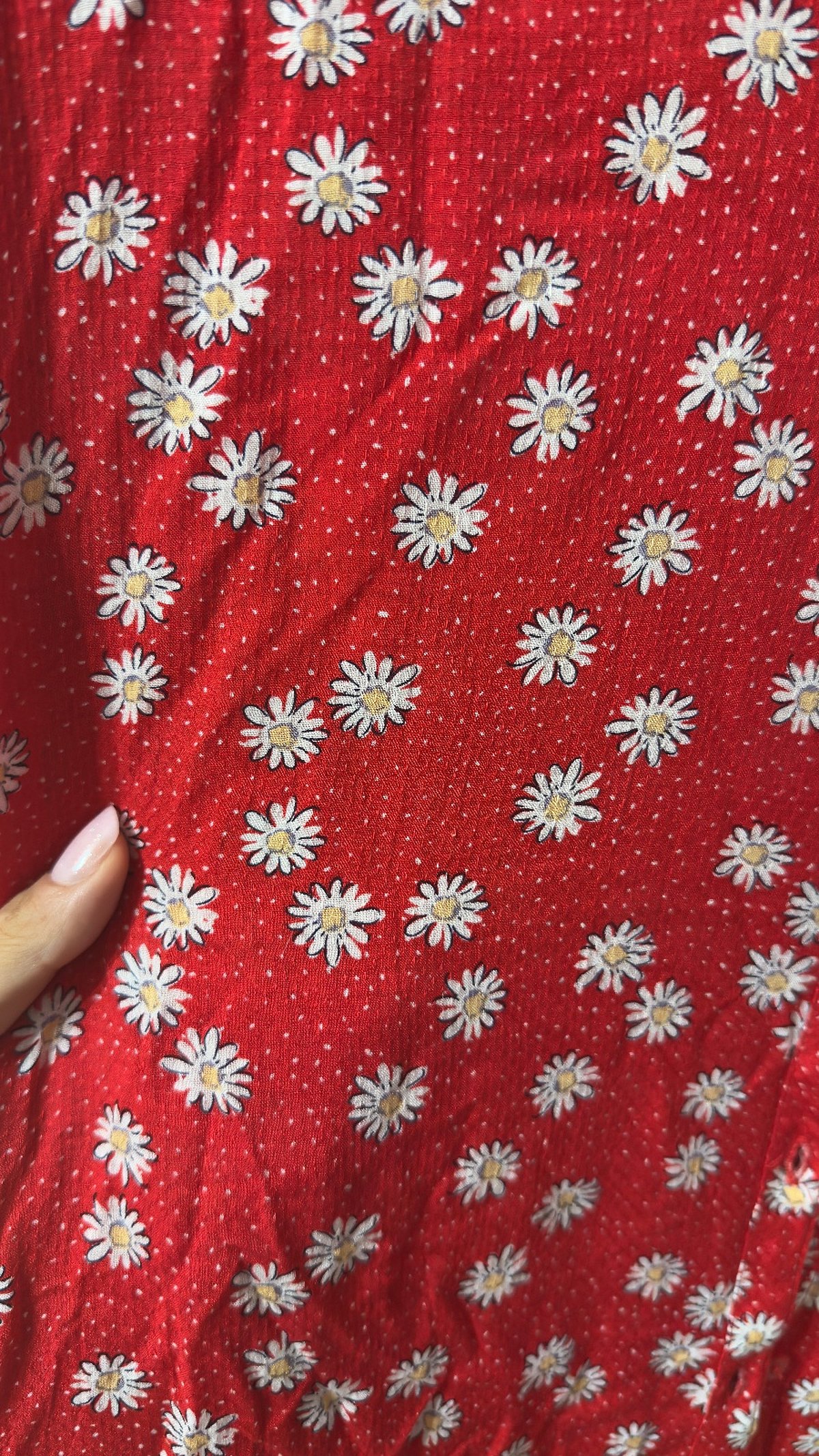 Maxi dress red daisy - photo 3