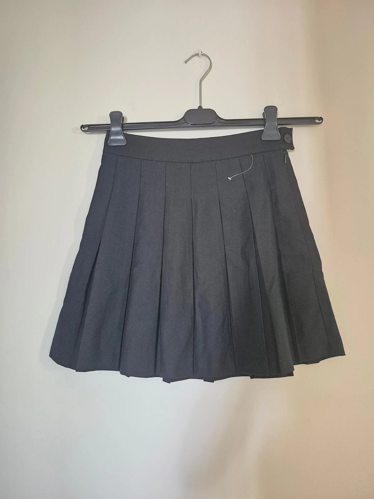 Black pleated mini skirt, photo 6