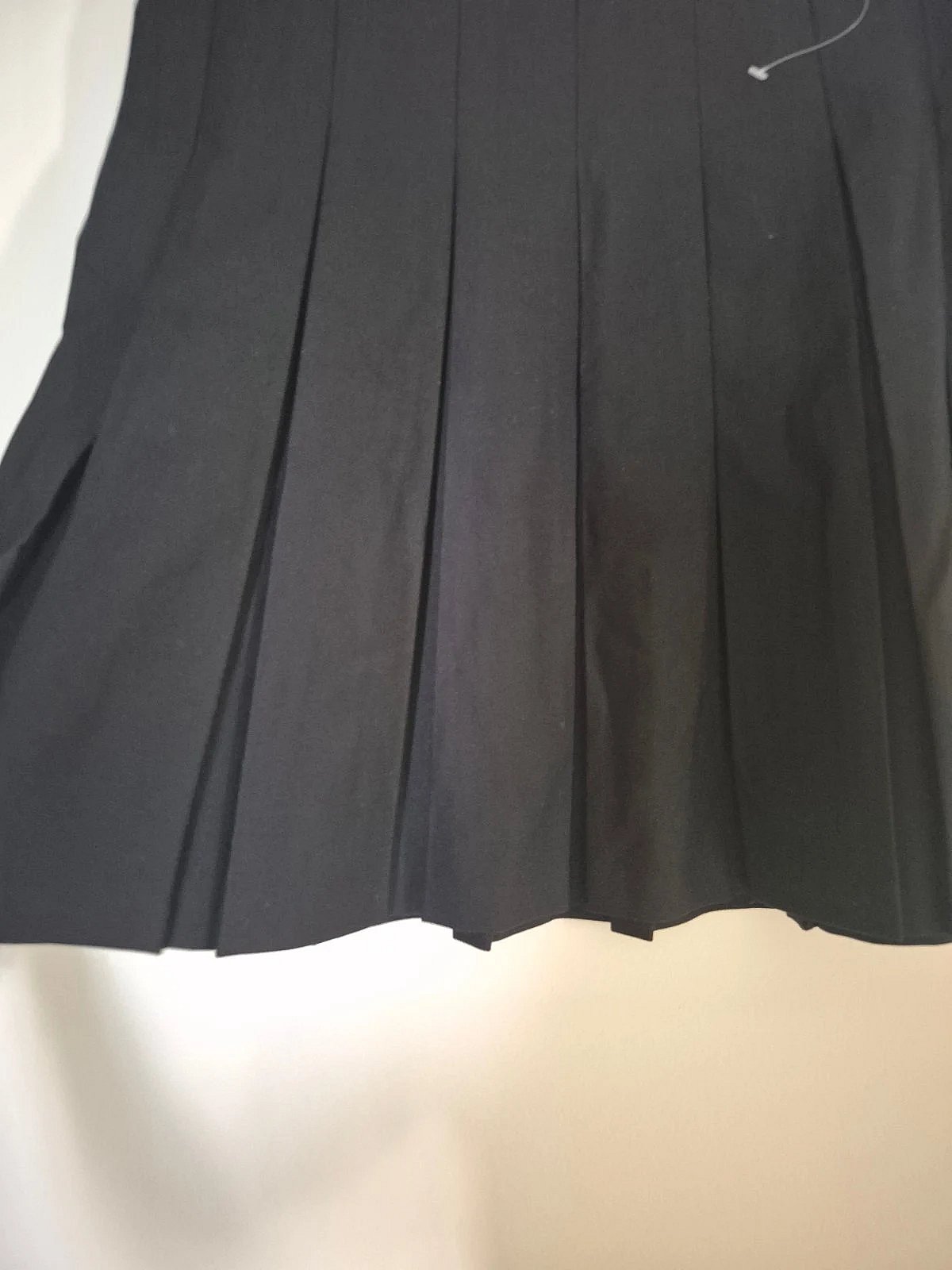 Black pleated mini skirt, photo 4