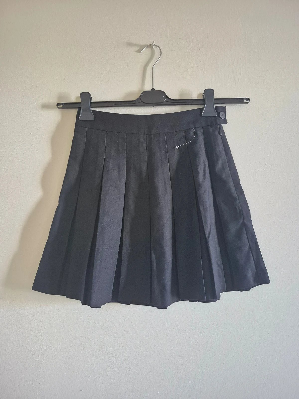 Black pleated mini skirt, photo 3