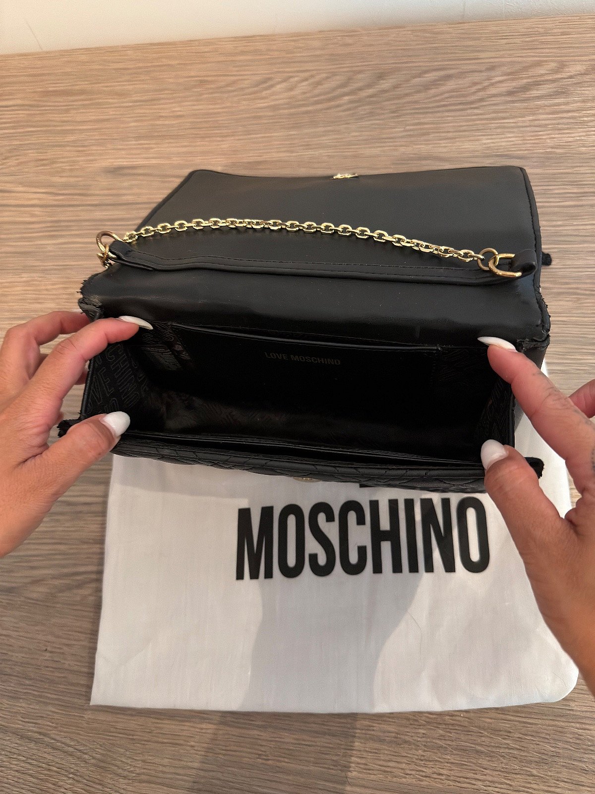 Love Moschino quilted chain bag - photo 4