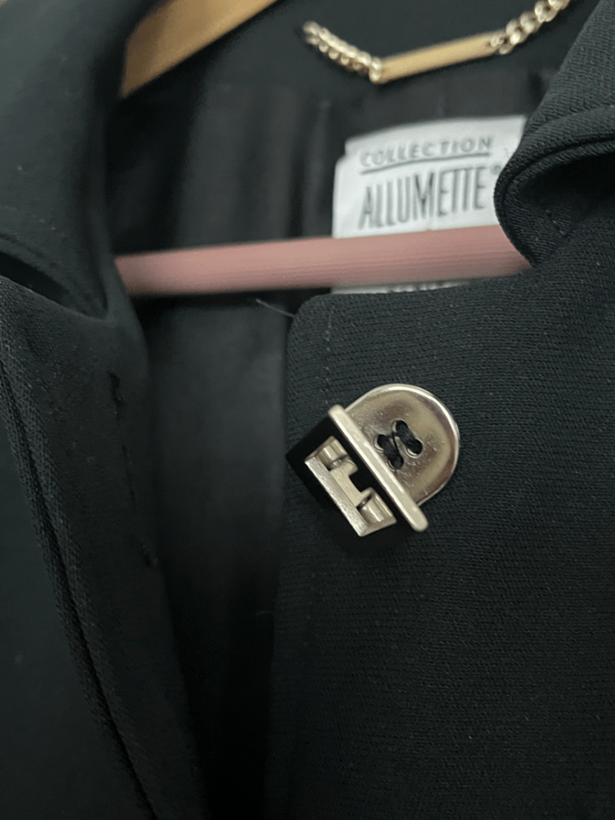 Black Tailored Button Front Jacket, photo 2