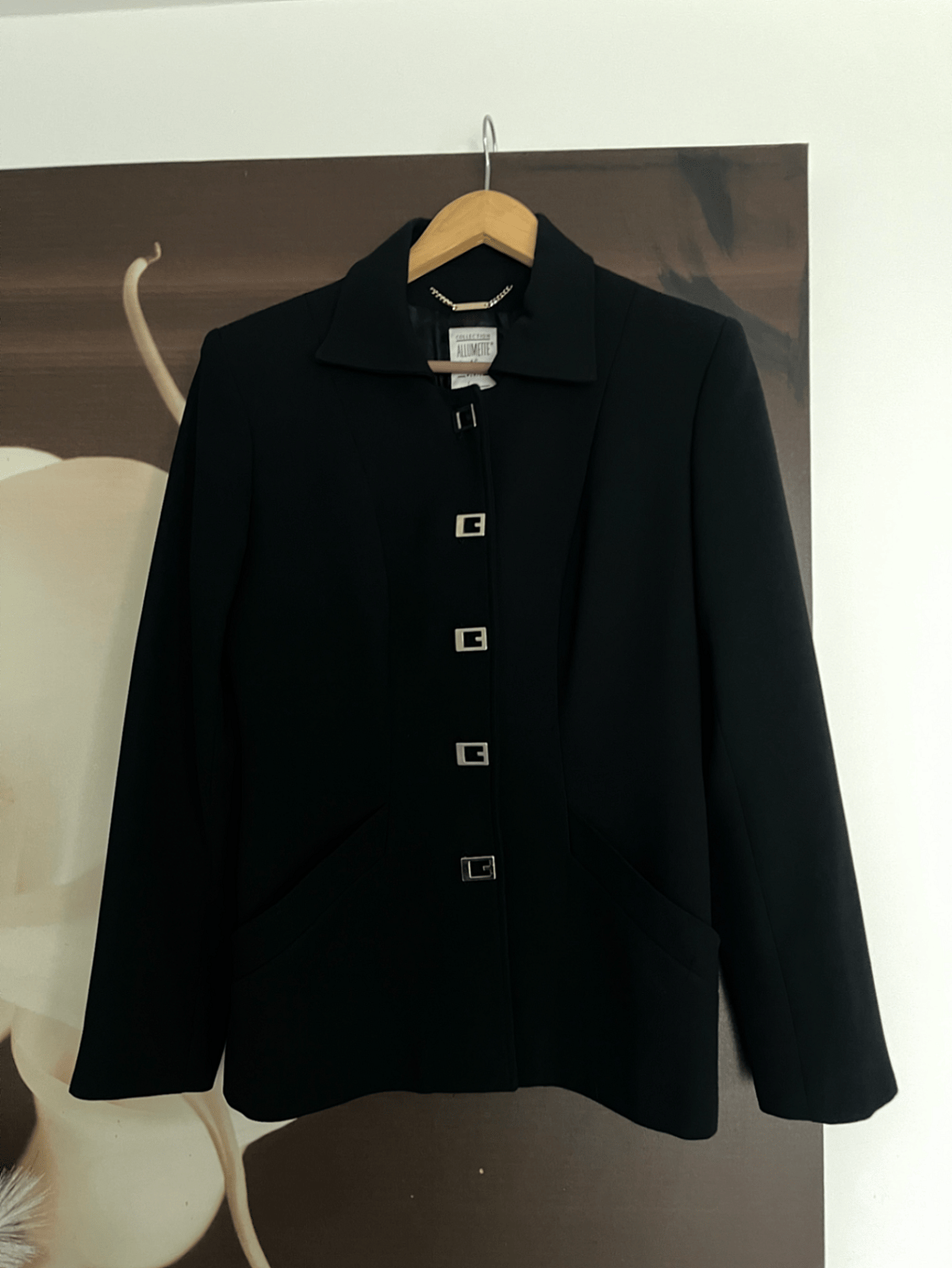 Black Tailored Button Front Jacket, photo 7