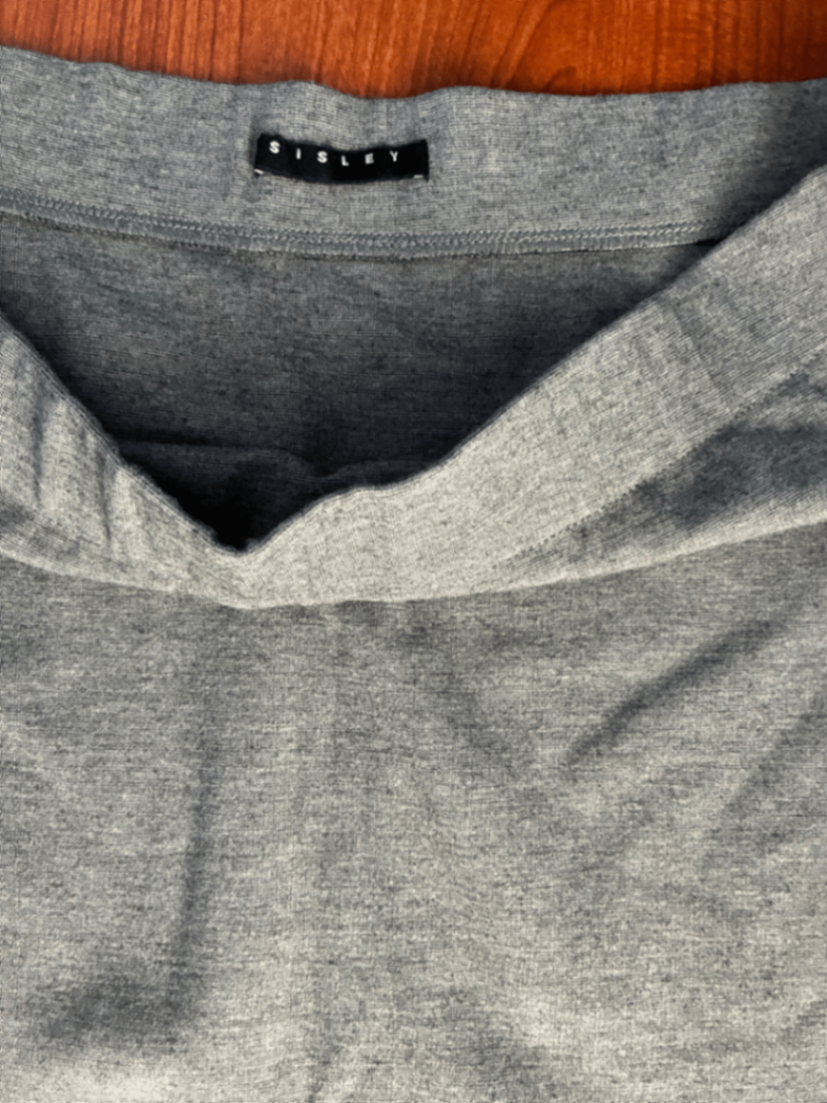 Sisley Grey Striped Midi Skirt, photo 2
