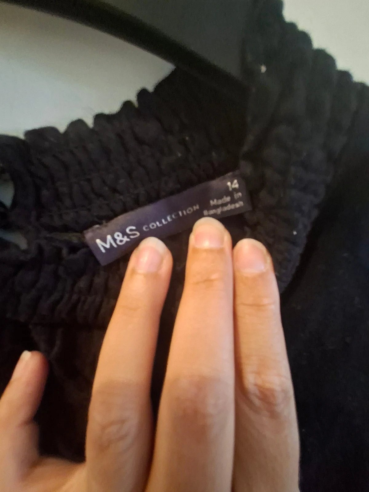 Black M&S long sleeve dress, photo 3