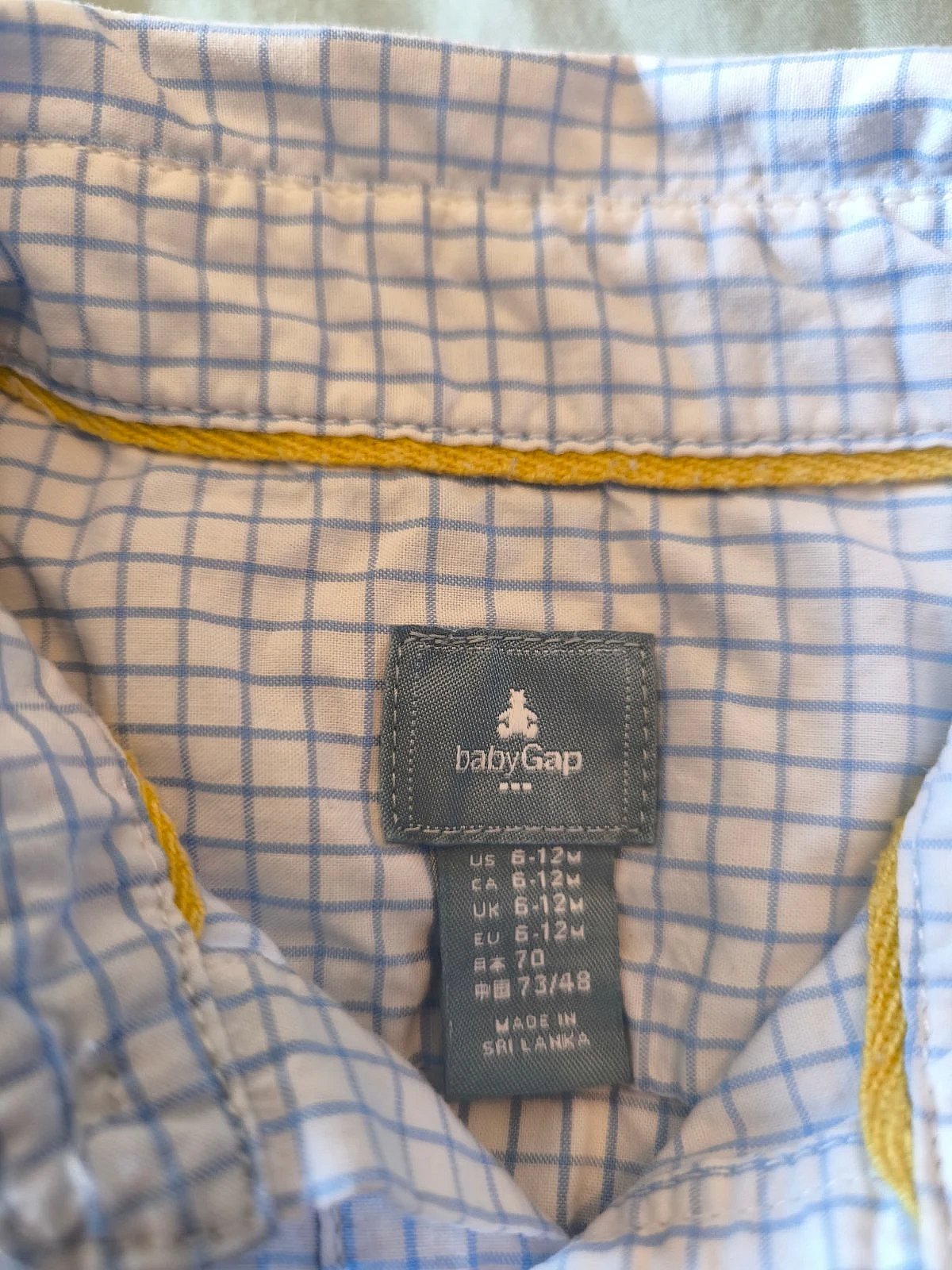 Body de camisa a cuadros de Baby Gap, foto 4