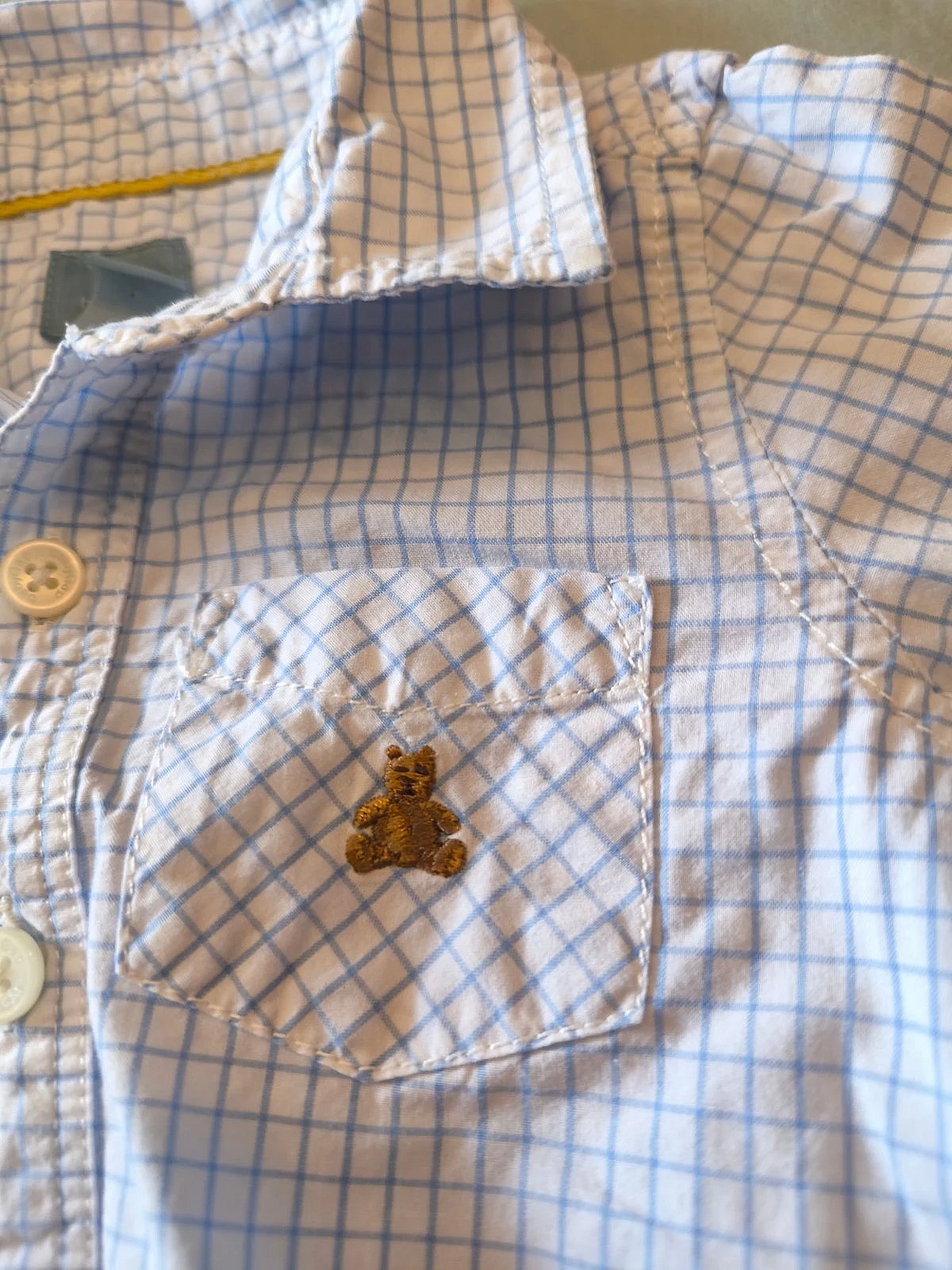 Body de camisa a cuadros de Baby Gap, foto 2