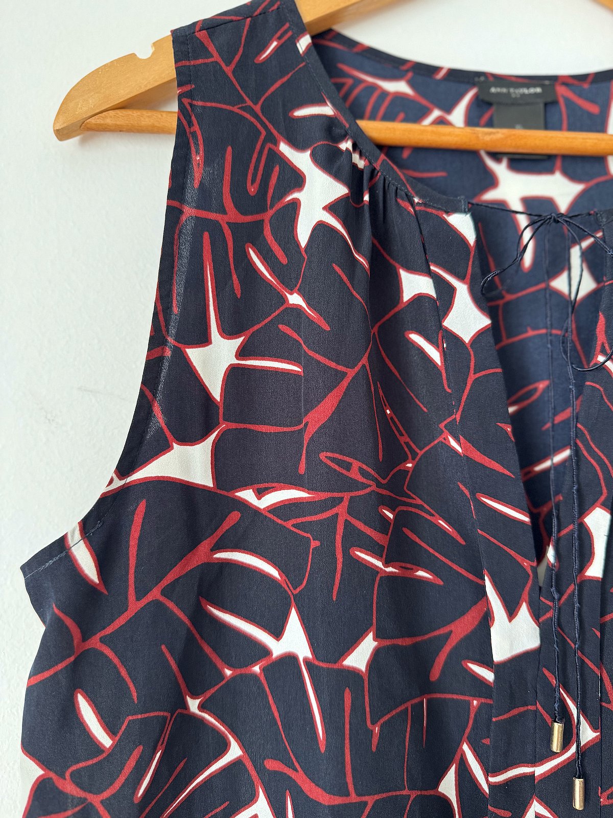 Patterned Sleeveless Blouse Top, photo 3
