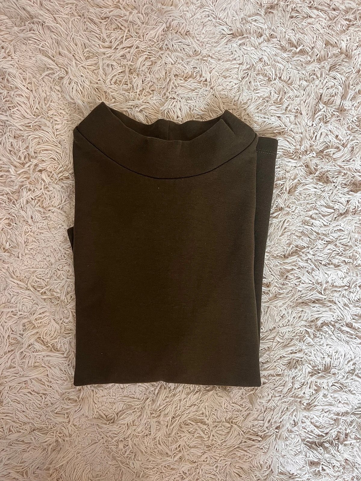 Dark green mock neck top ZARA S - photo 3