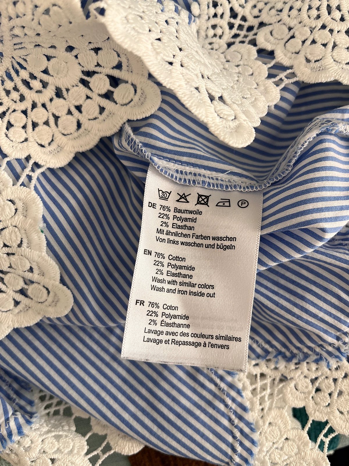 Striped Blue and White Blouse, photo 4