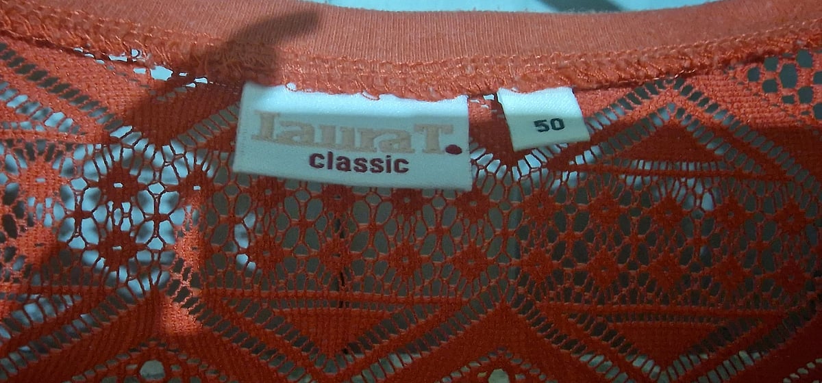 Coral Lace Top / beach coverup - photo 2