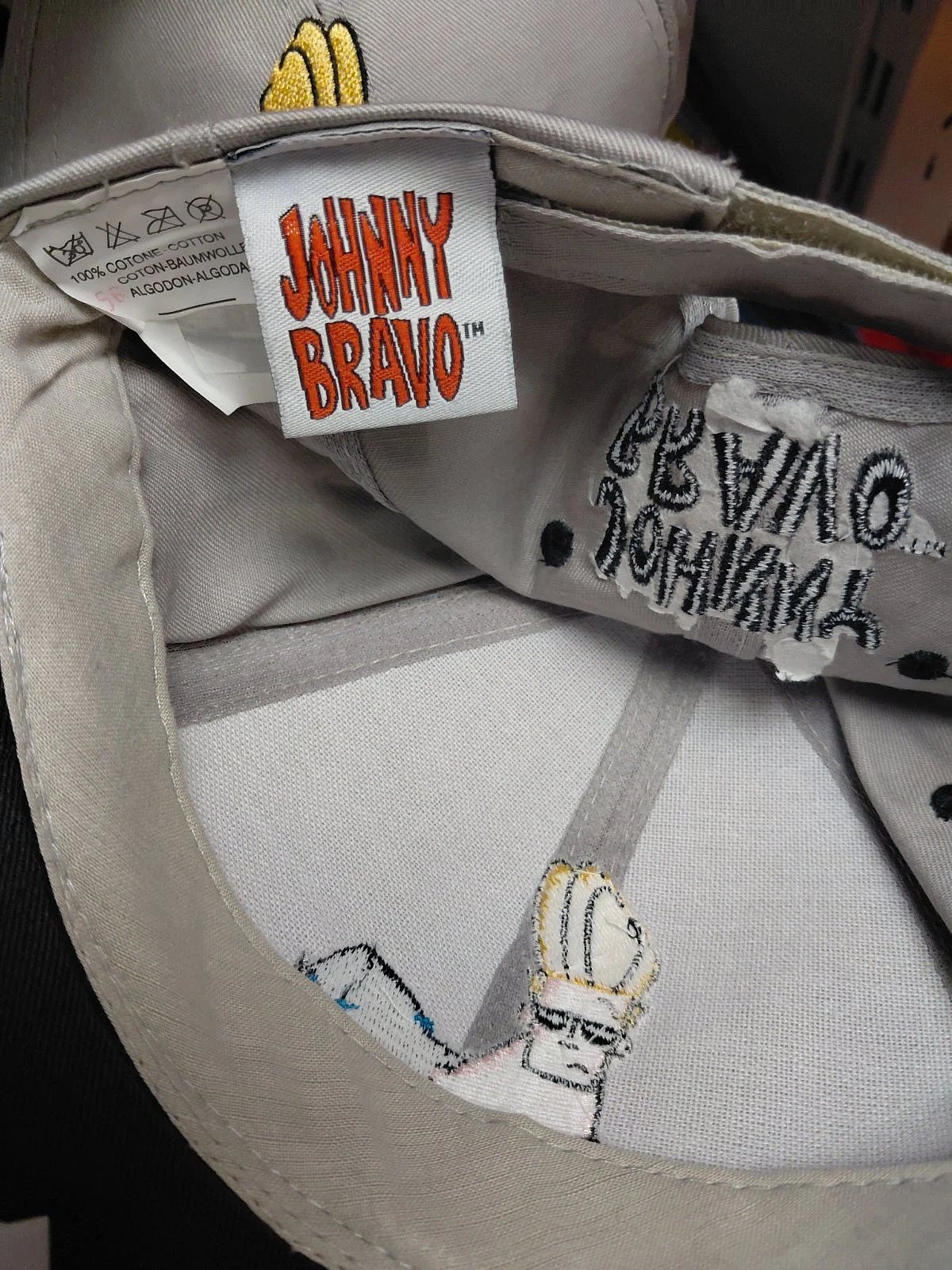 Vintage 2001 Johnny Bravo Cartoon Cap Marini Silvano, photo 2