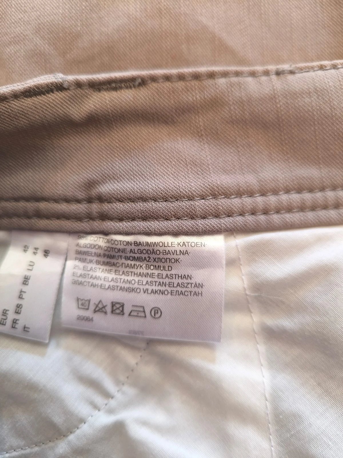 Canda beige stretch trousers, photo 6