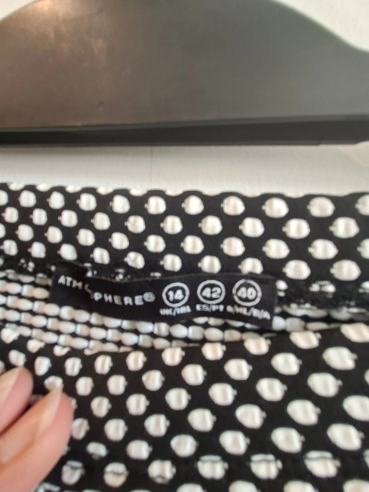 Black and white polka-dot skirt, photo 2