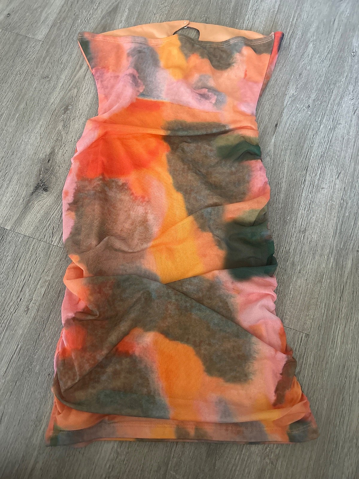  multi-coloured strapless mini dress - photo 2