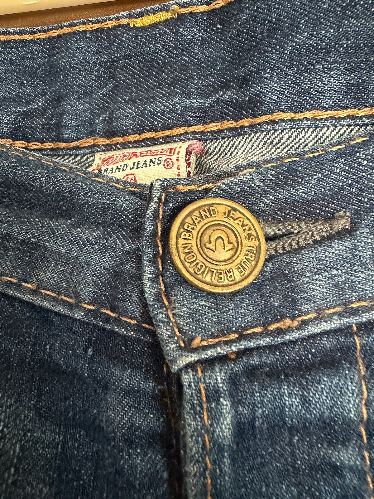 True Religion distressed blue jeans, photo 6