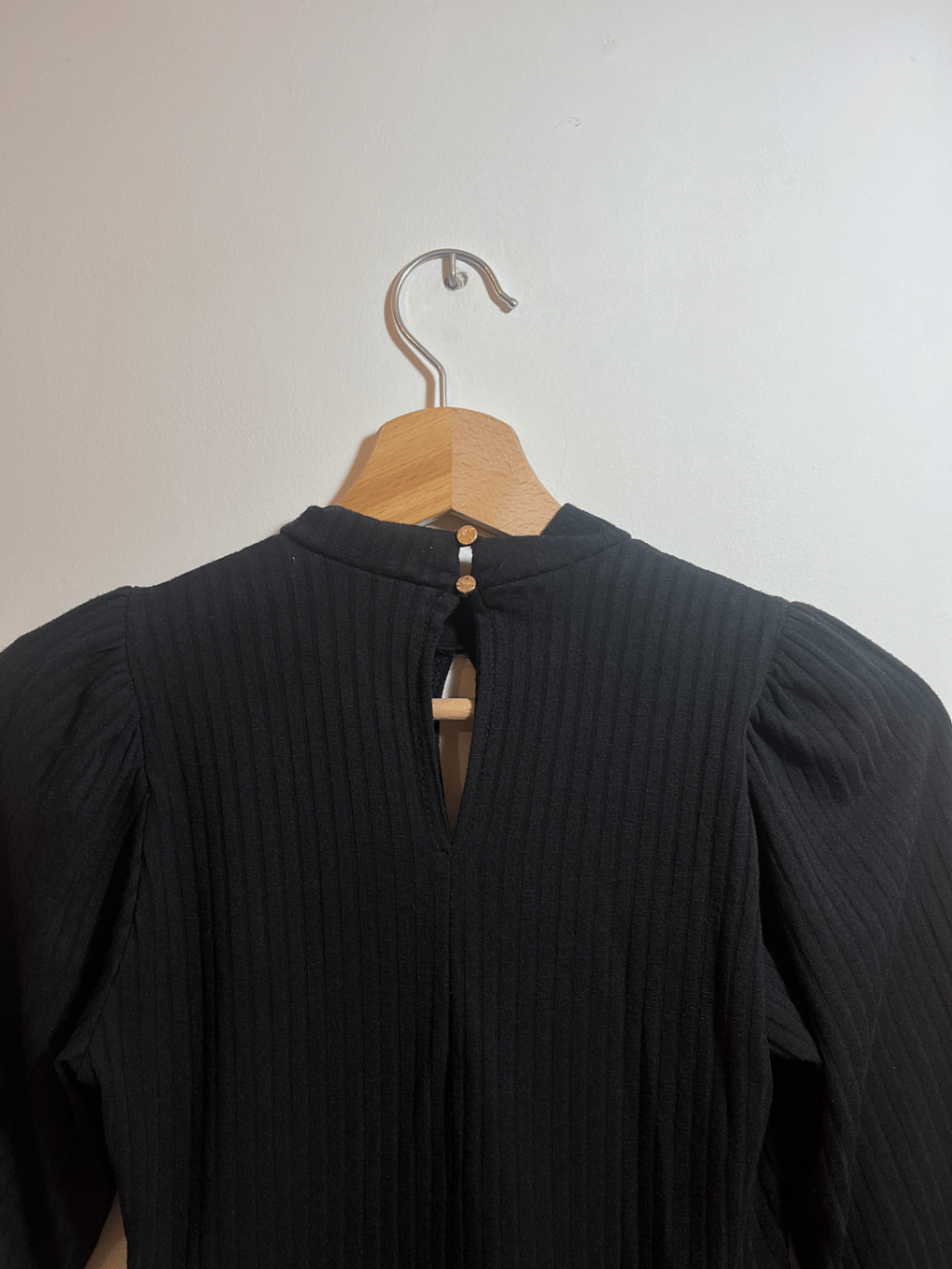 Black Ribbed Keyhole Mini Dress, photo 5