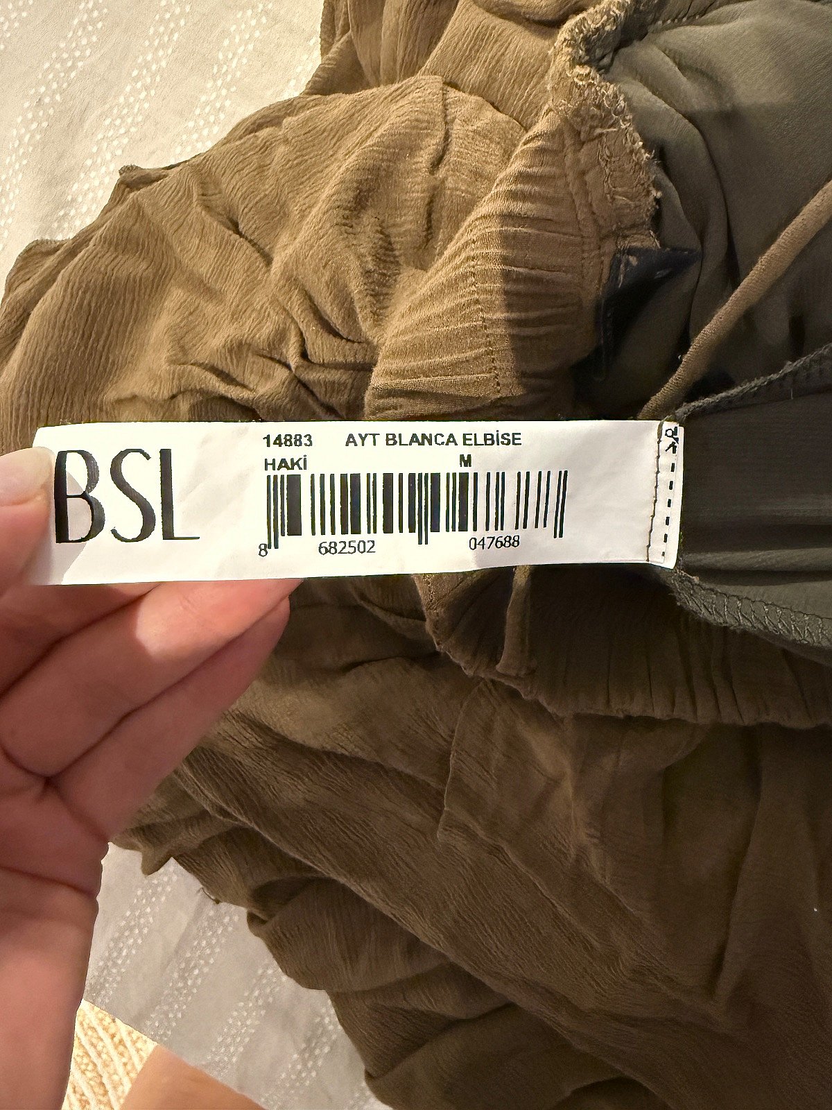 Backless tiered olive maxi dress, photo 4