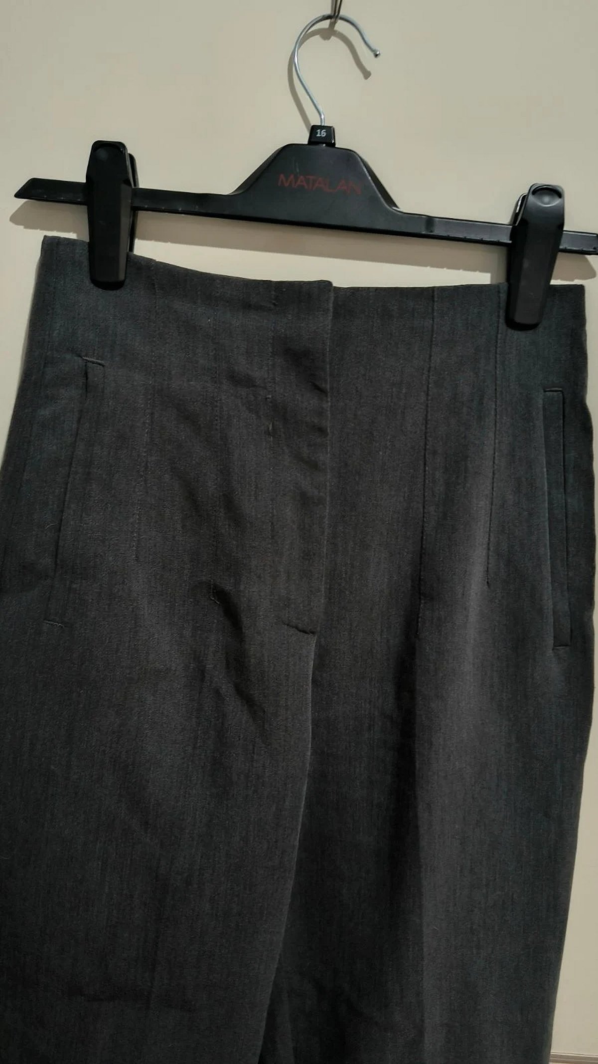 Grey slim tailored trousers, photo 2