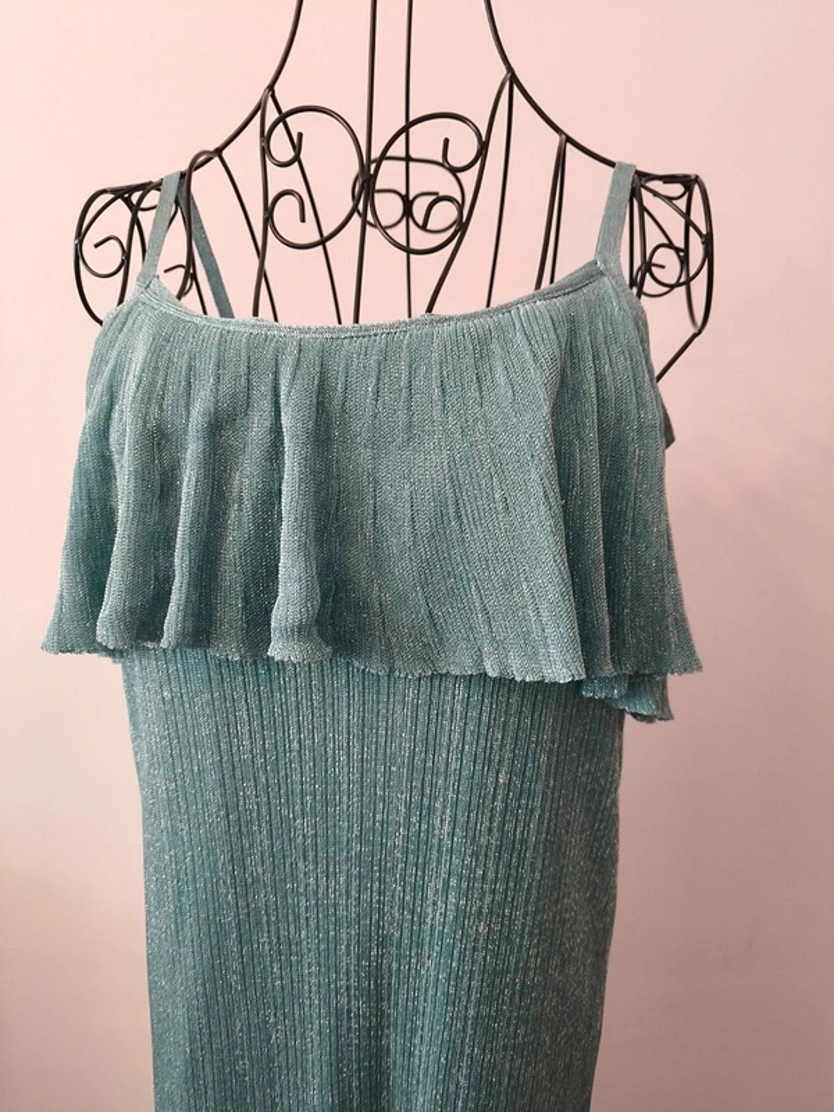 Sparkly pleated midi dress, photo 3
