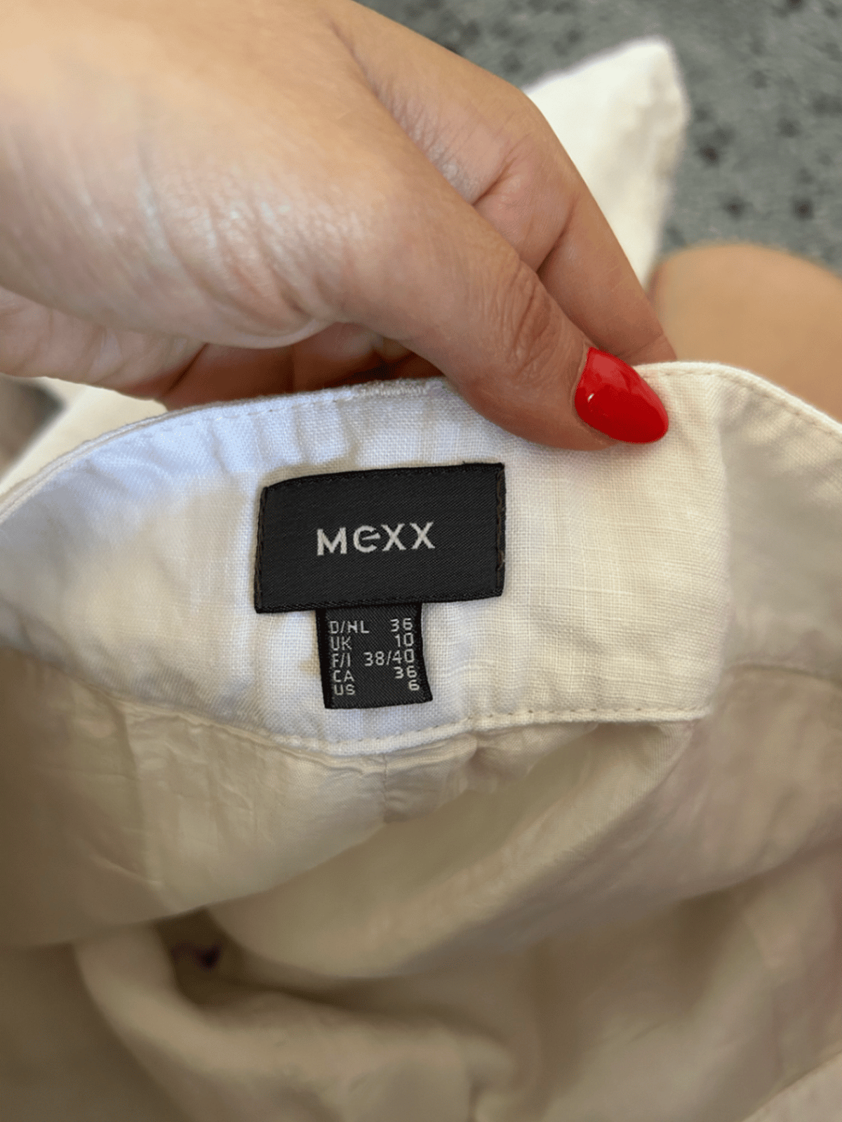 Falda de mezcla de lino Mexx / 36, foto 3
