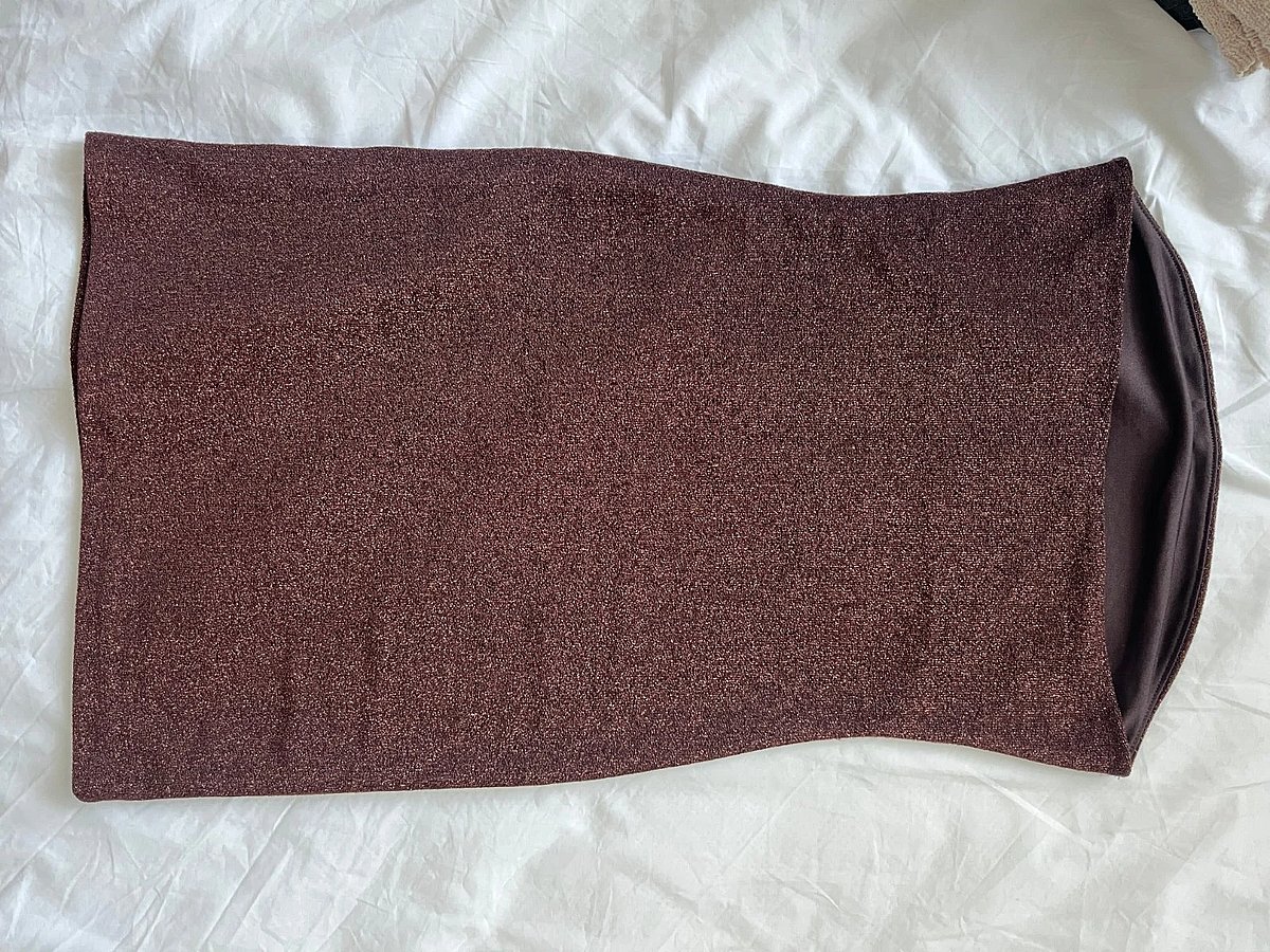Sparkly brown mini dress - photo 2