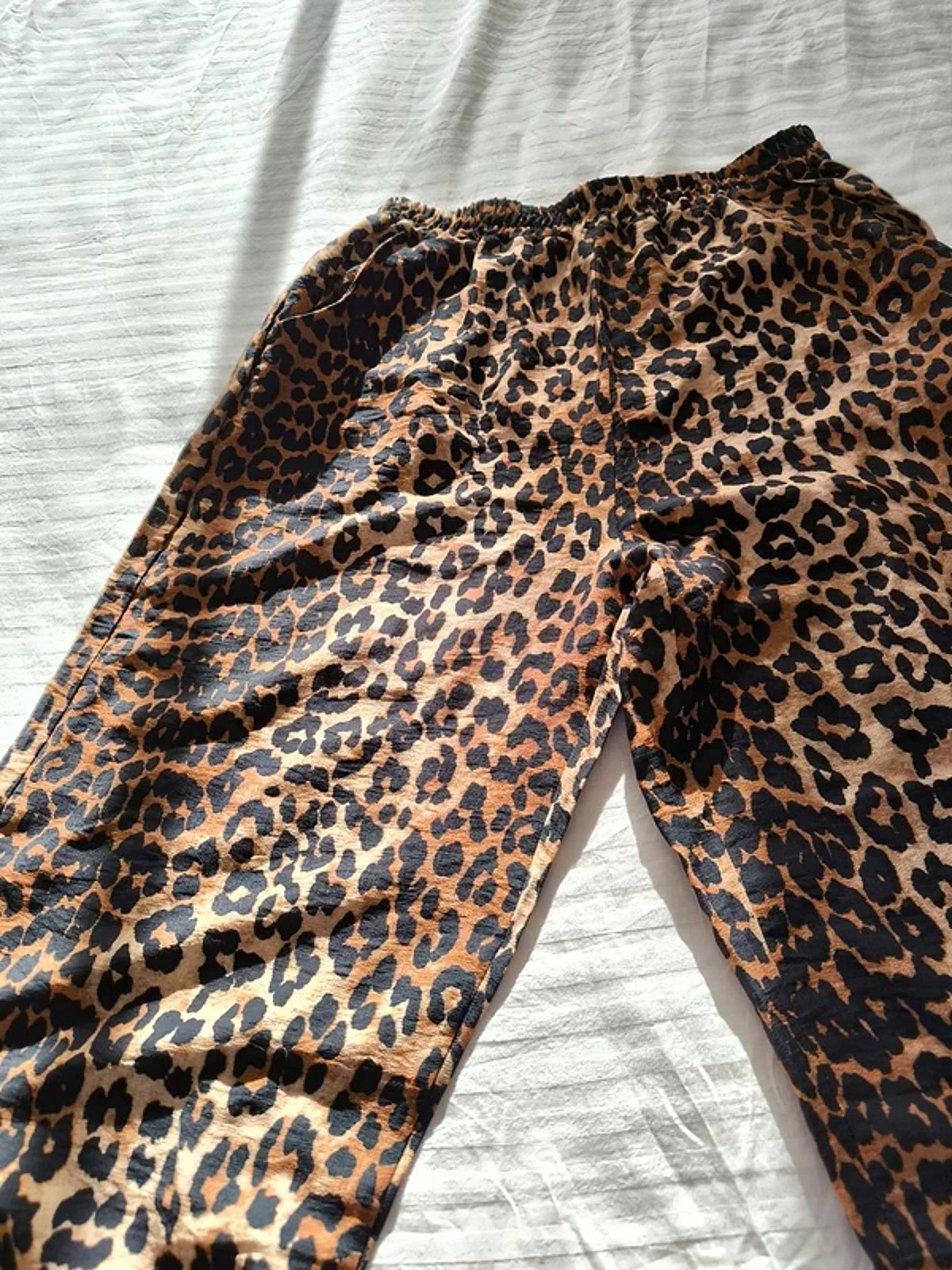 Leopard print wide leg trousers, photo 2