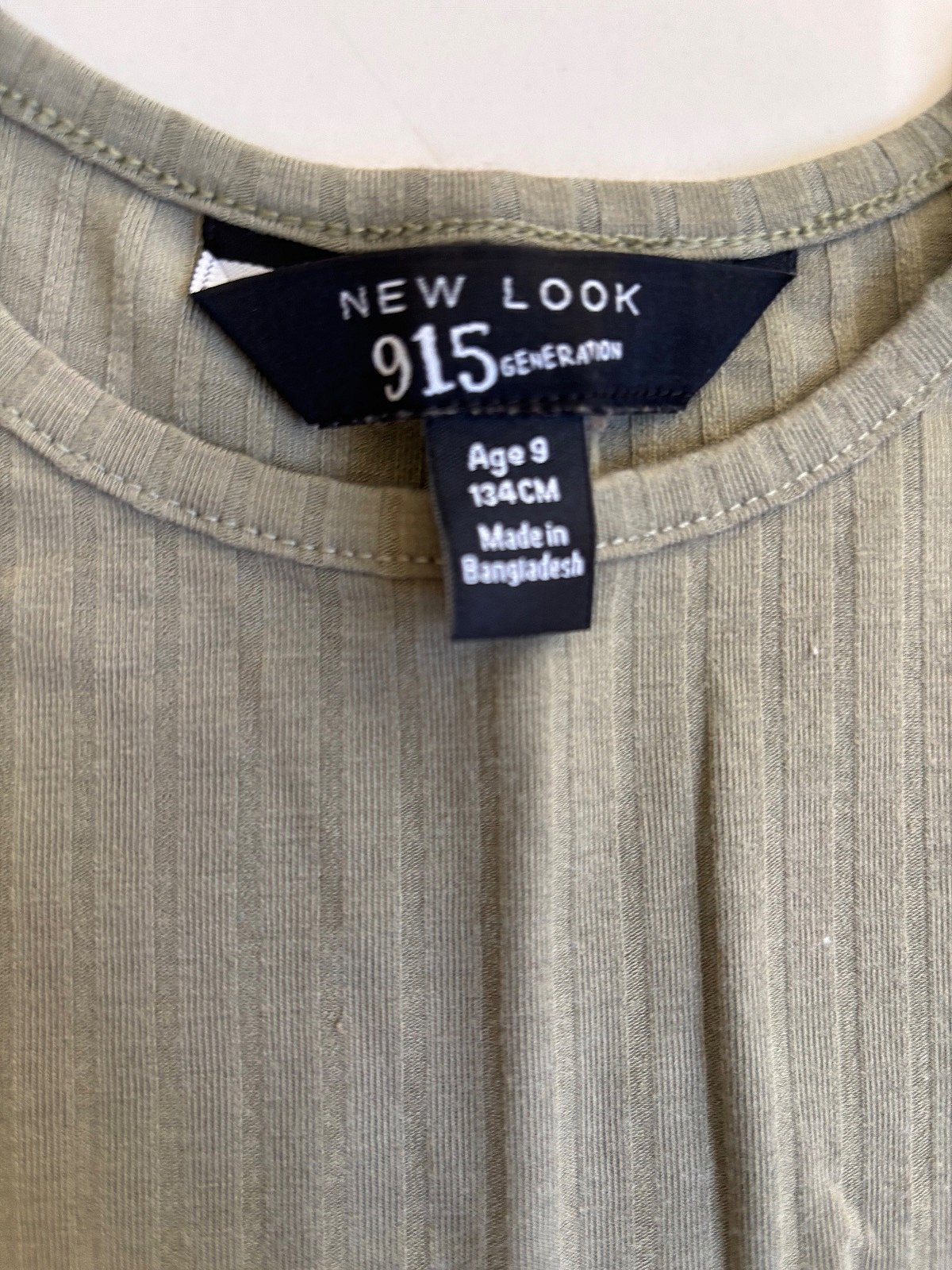 Ribbed Khaki Cold Shoulder Top, photo 2