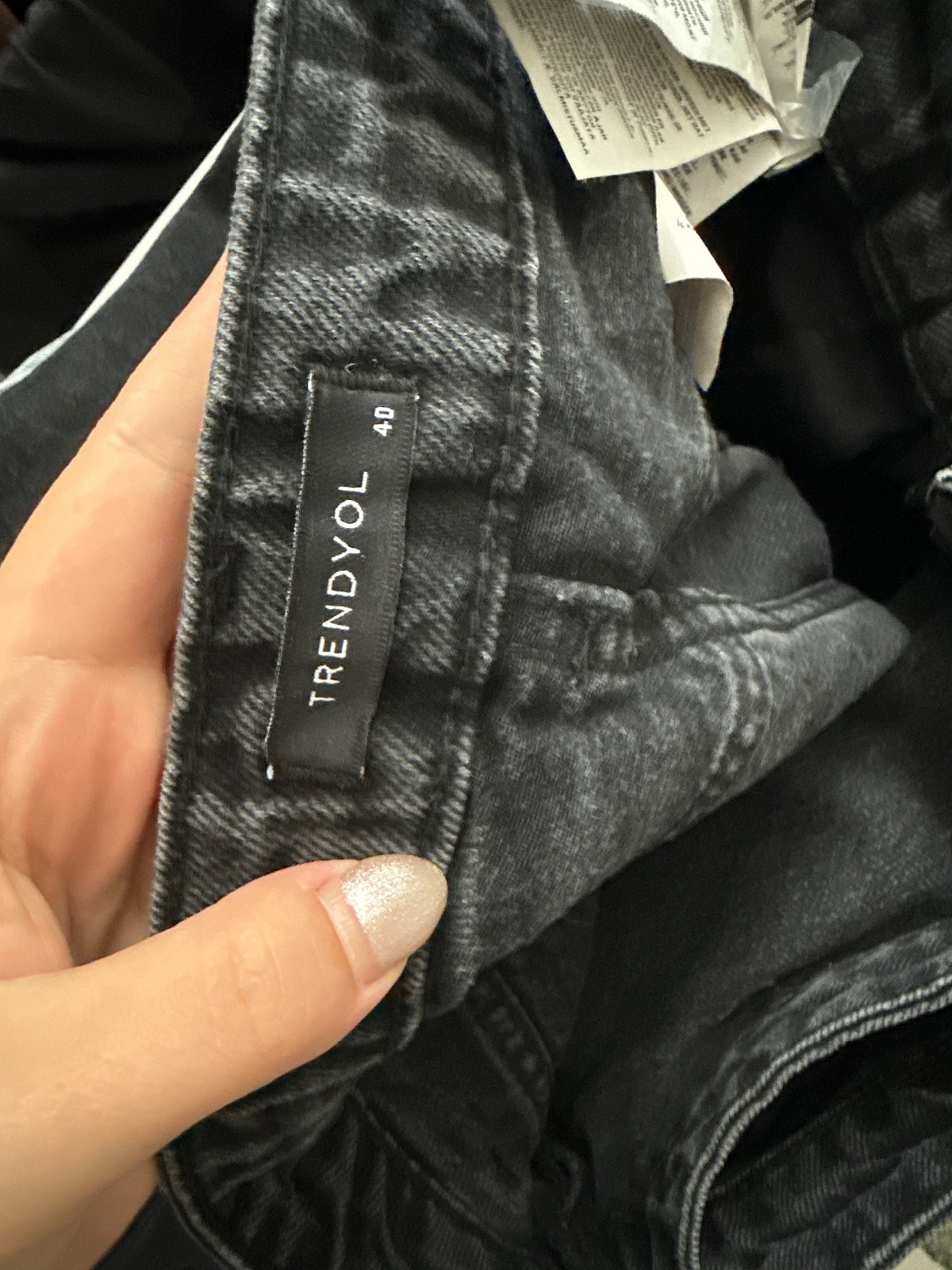 Black Denim Skort, photo 6