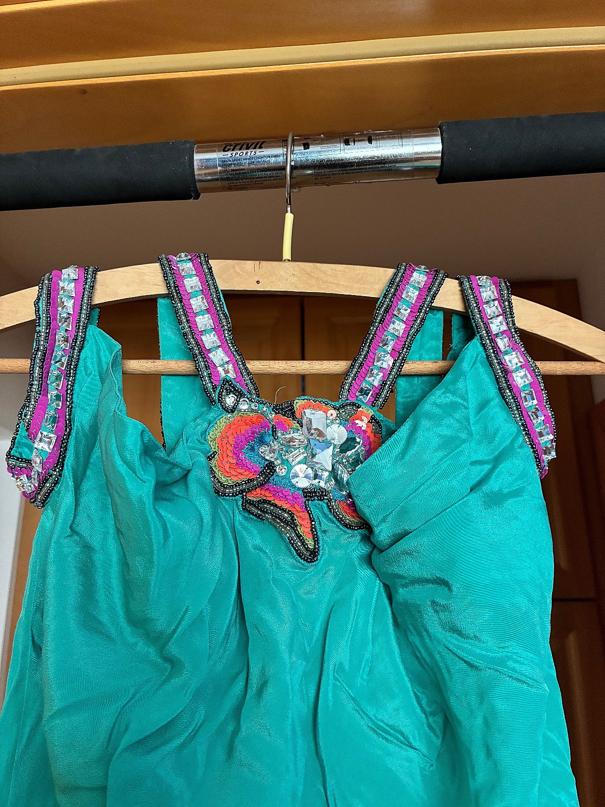 French Connection Embellished Teal Dress, photo 3