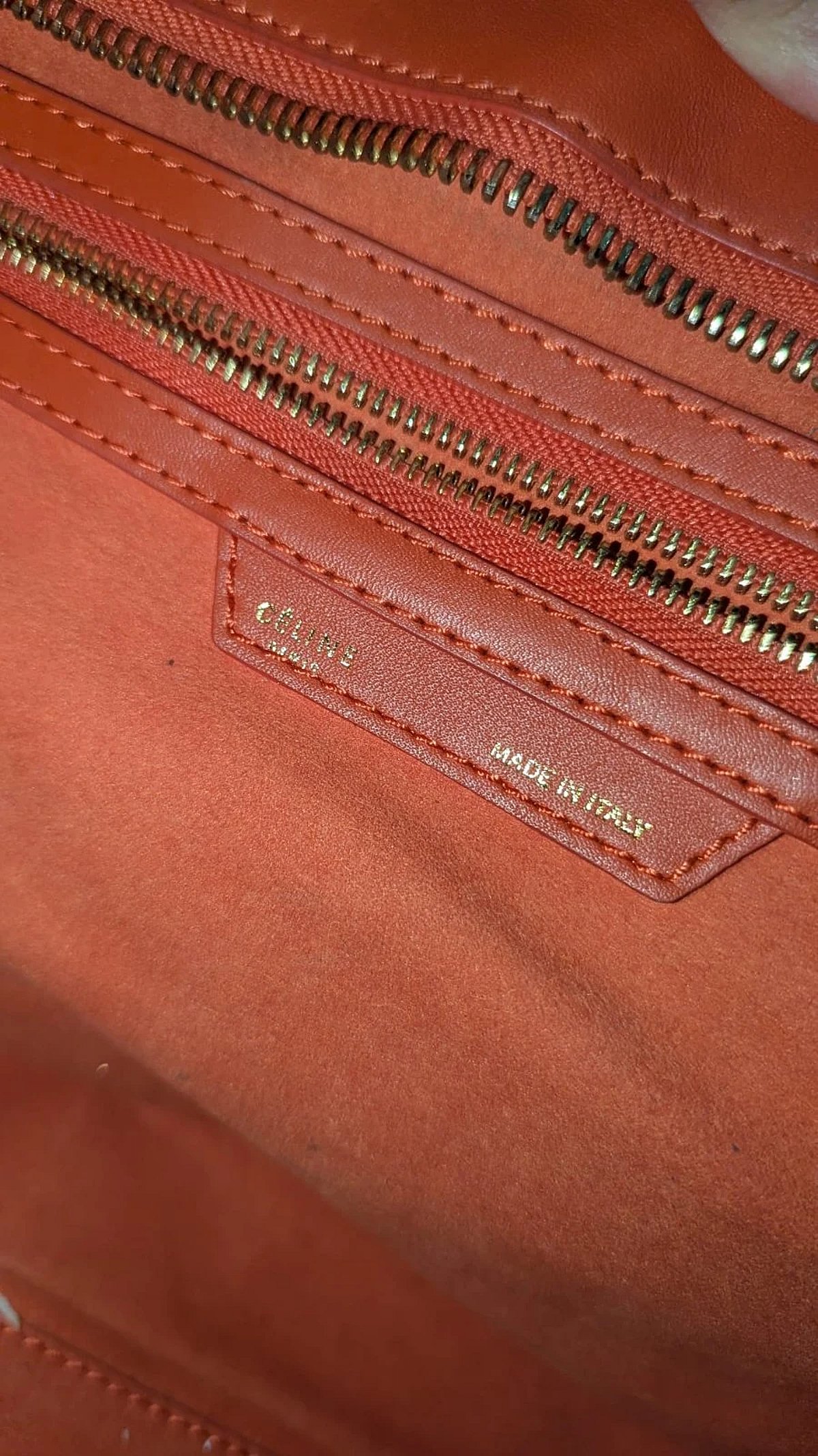 Céline Paris Red Luggage Tote Bag, photo 5