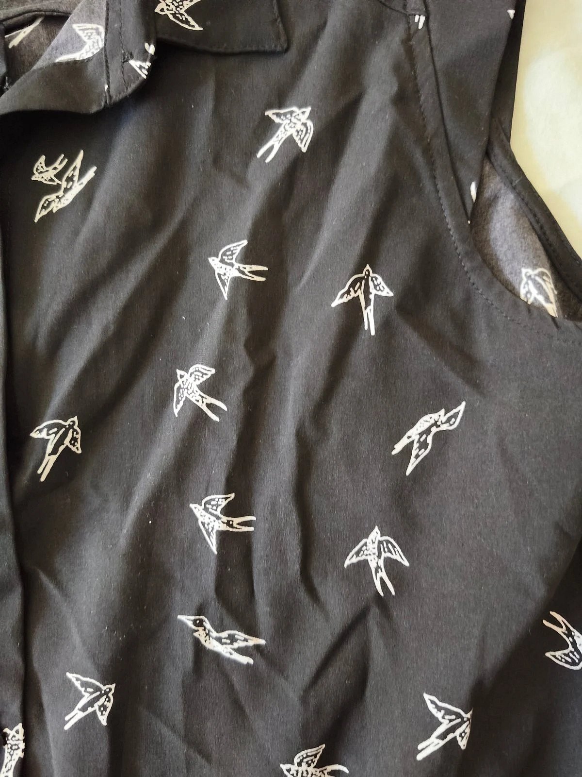 Calliope Sleeveless Bird Print Shirt - photo 3
