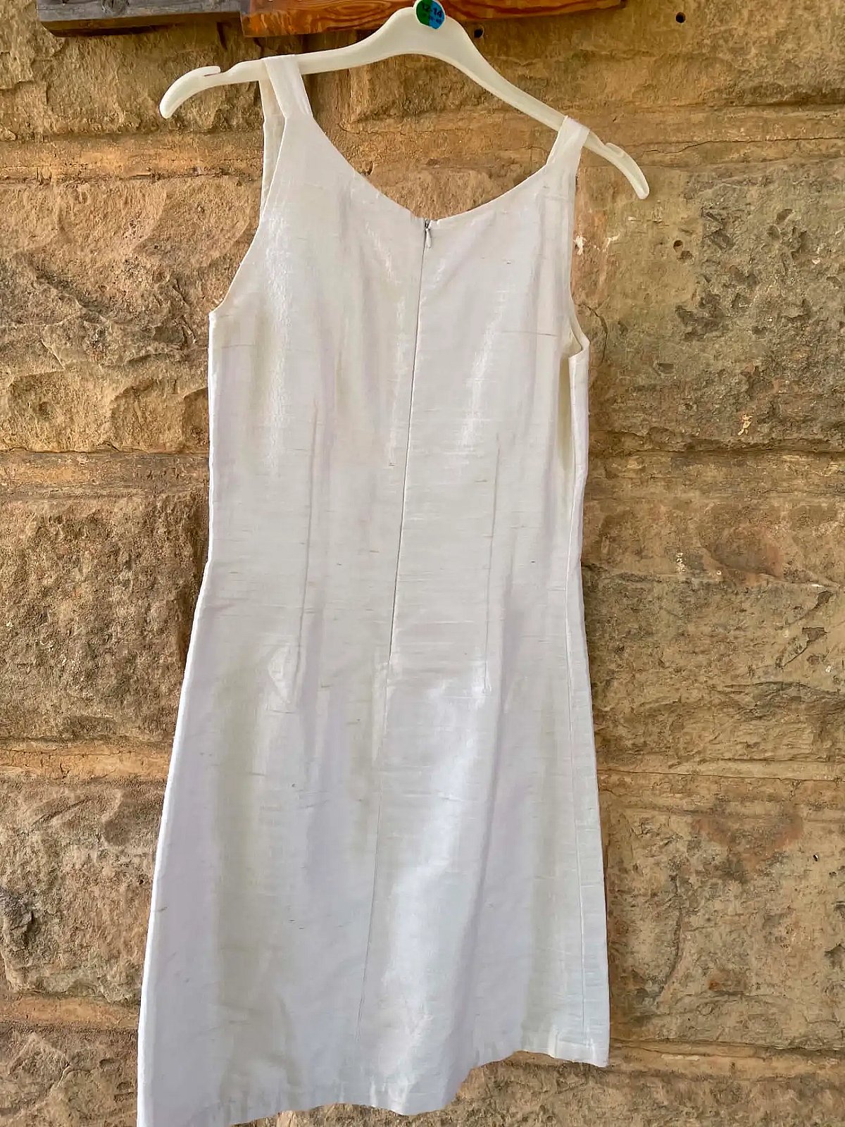 White Sleeveless Textured Mini Dress, photo 2