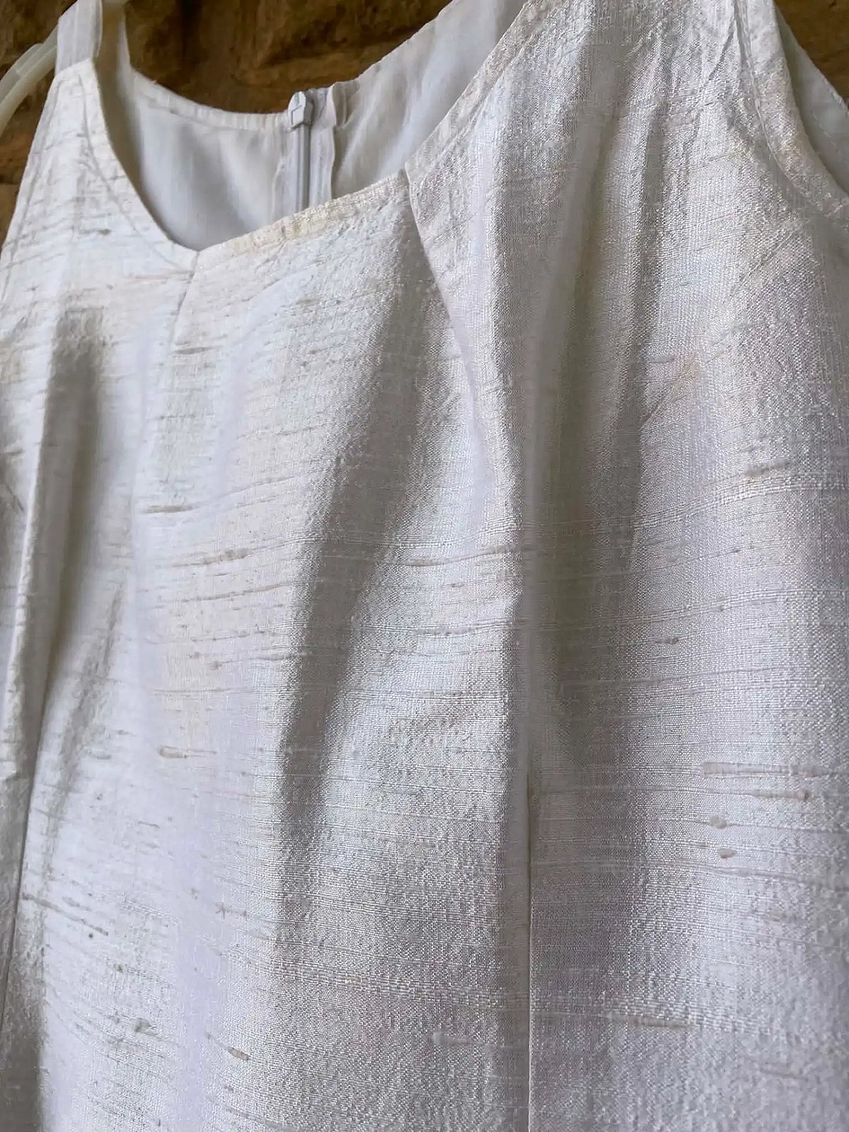 White Sleeveless Textured Mini Dress, photo 4
