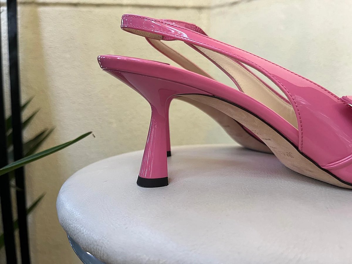 Sandali con cinturino posteriore in vernice Jimmy Choo - photo 2
