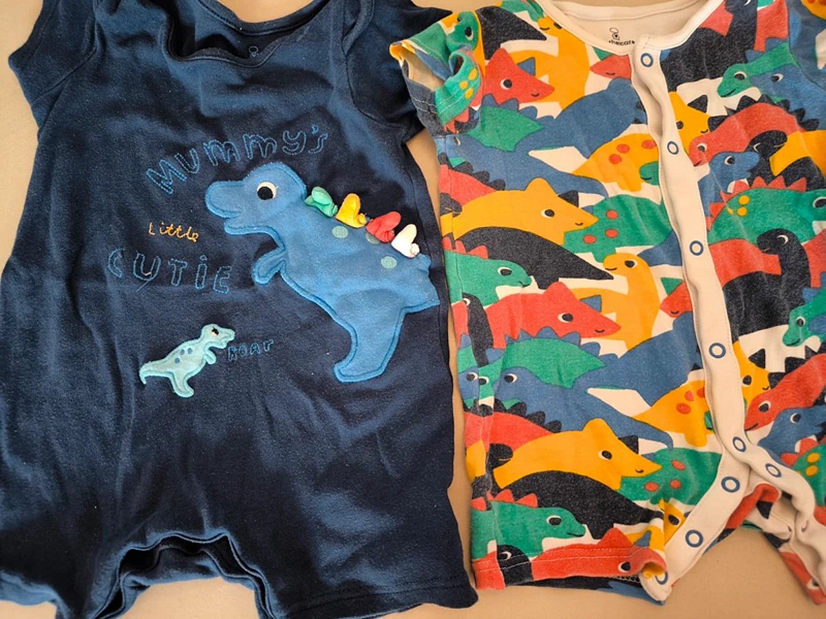 Baby dinosaur print rompers set, photo 5
